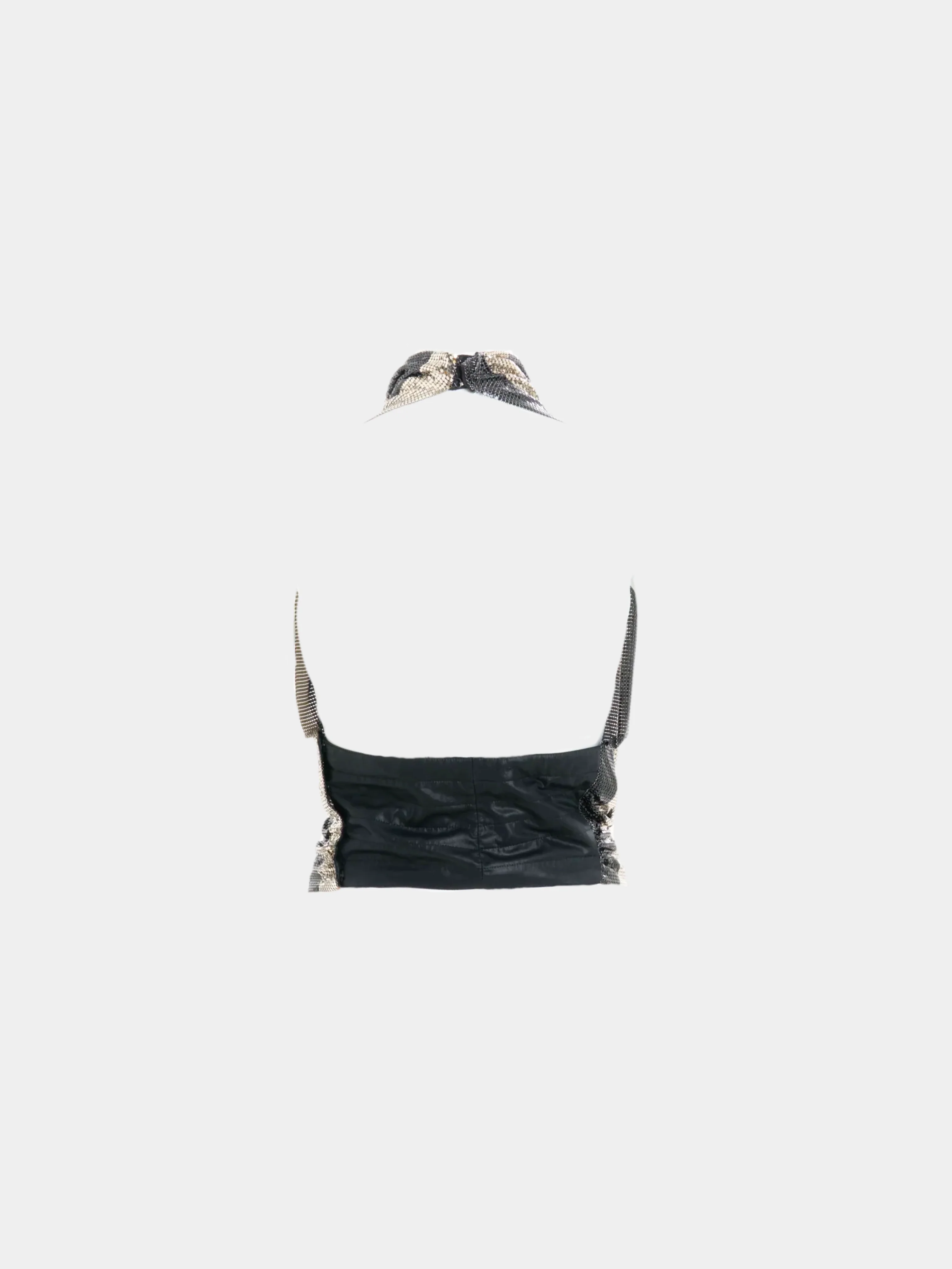 Gianni Versace FW 1983 Multicolor Oroton chainmail halter top - Image 2