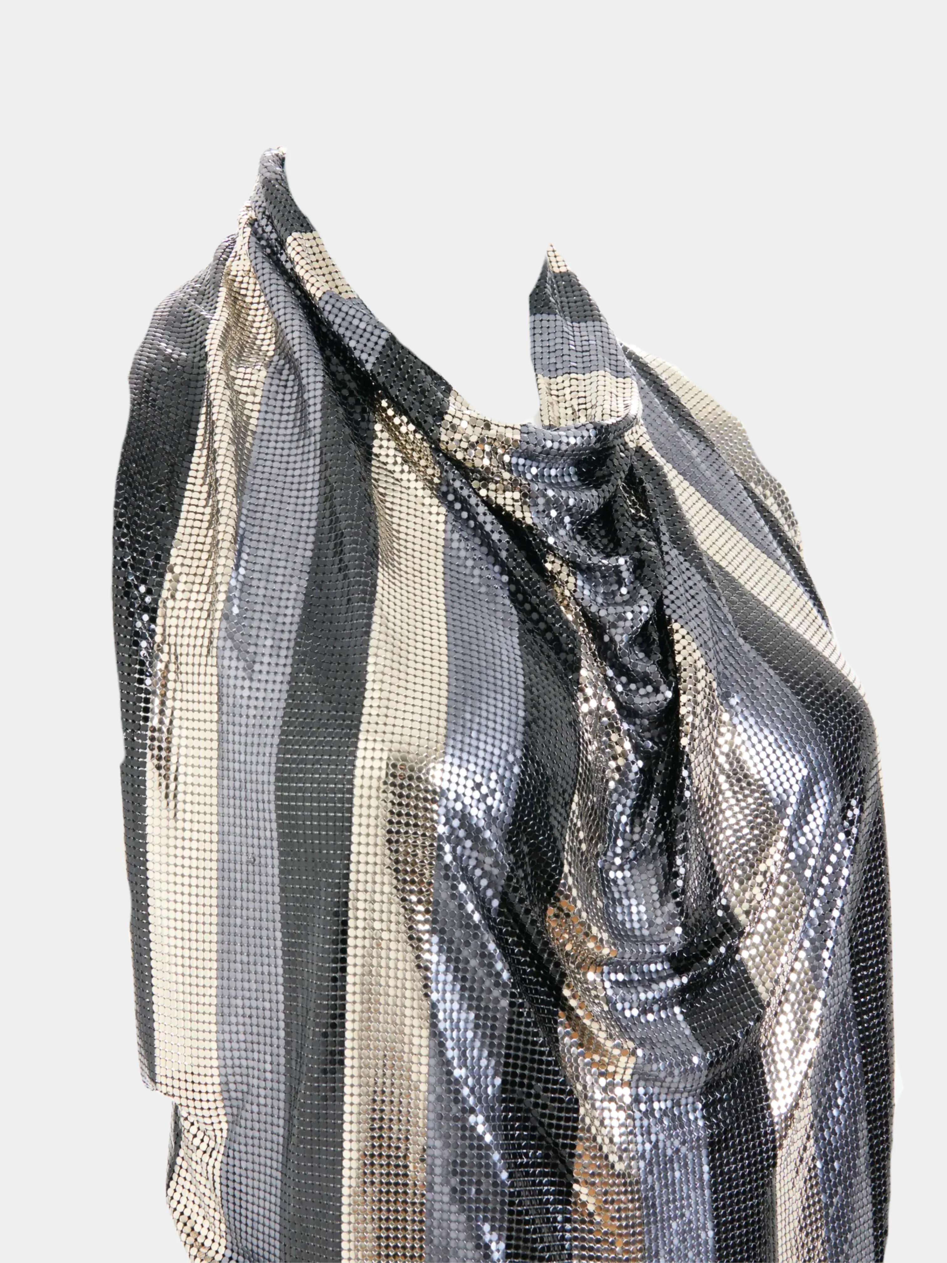 Gianni Versace FW 1983 Multicolor Oroton chainmail halter top - Image 3