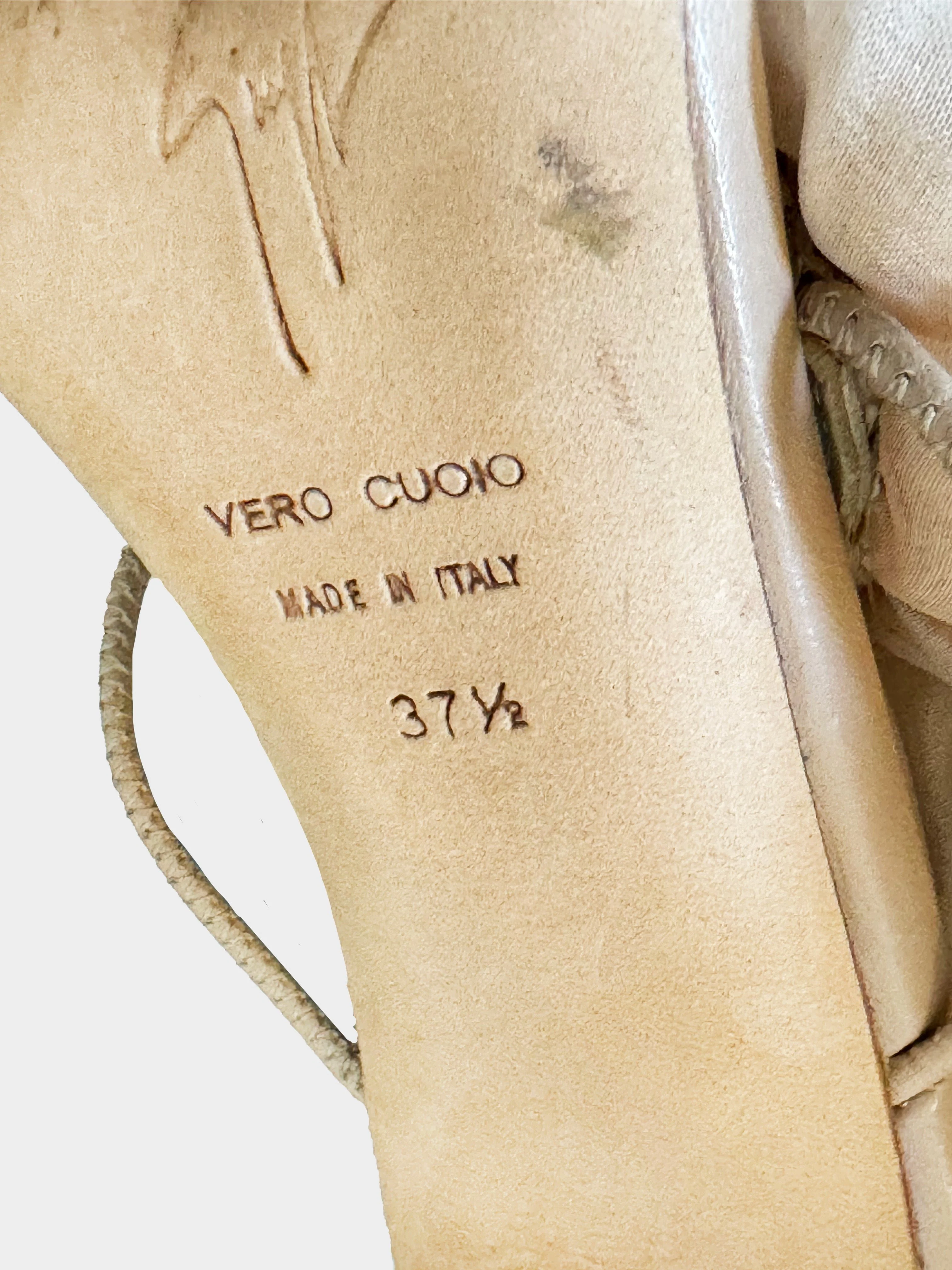 Giuseppe Zanotti 2010s Chiffon Floral Heels - Image 3