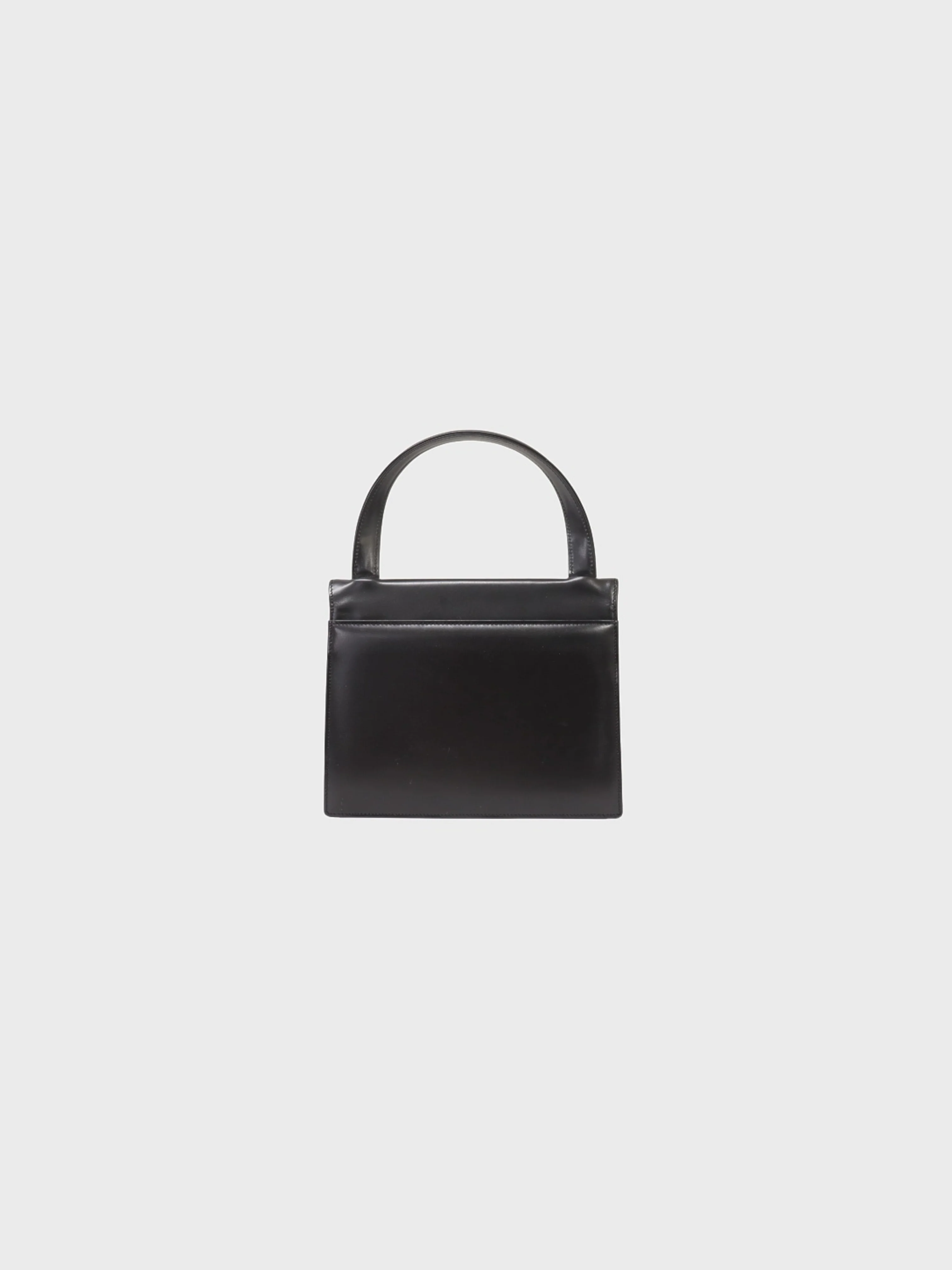 Givenchy 2000s Black Leather Logo Hardware Handbag - Image 2