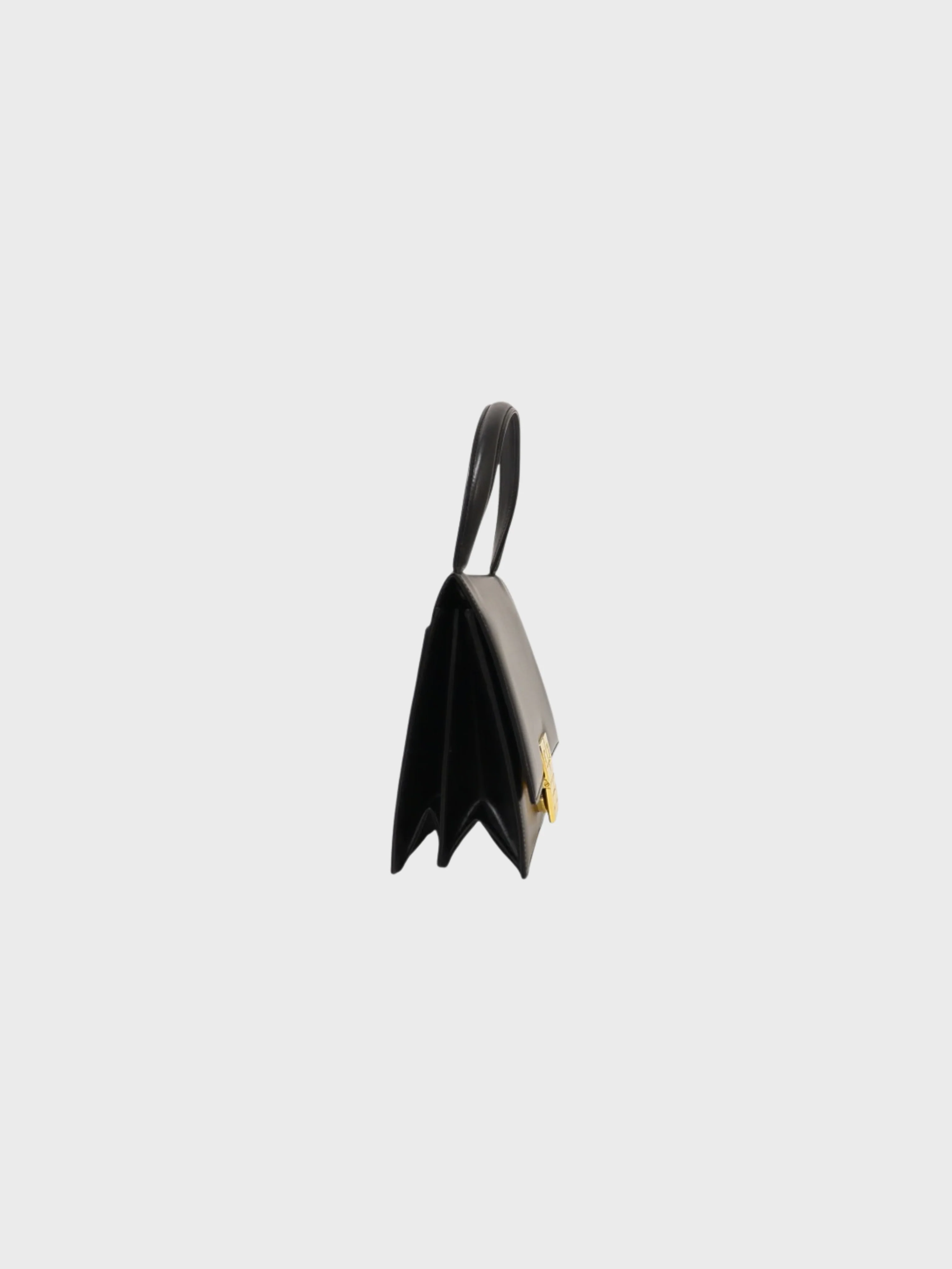 Givenchy 2000s Black Leather Logo Hardware Handbag - Image 3