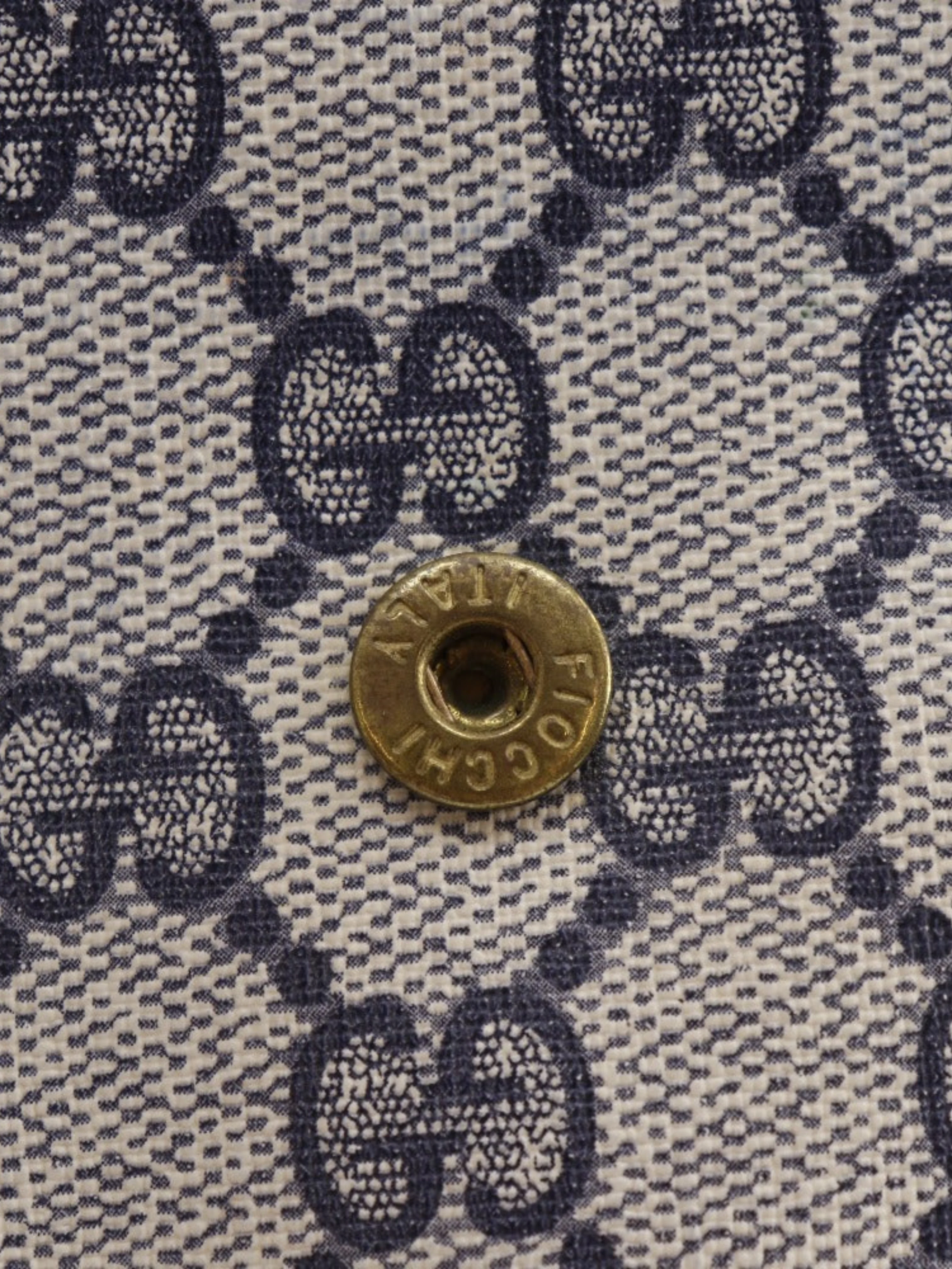 Gucci 1980s Navy GG Supreme Canvas Old Gucci Pouch - Image 4