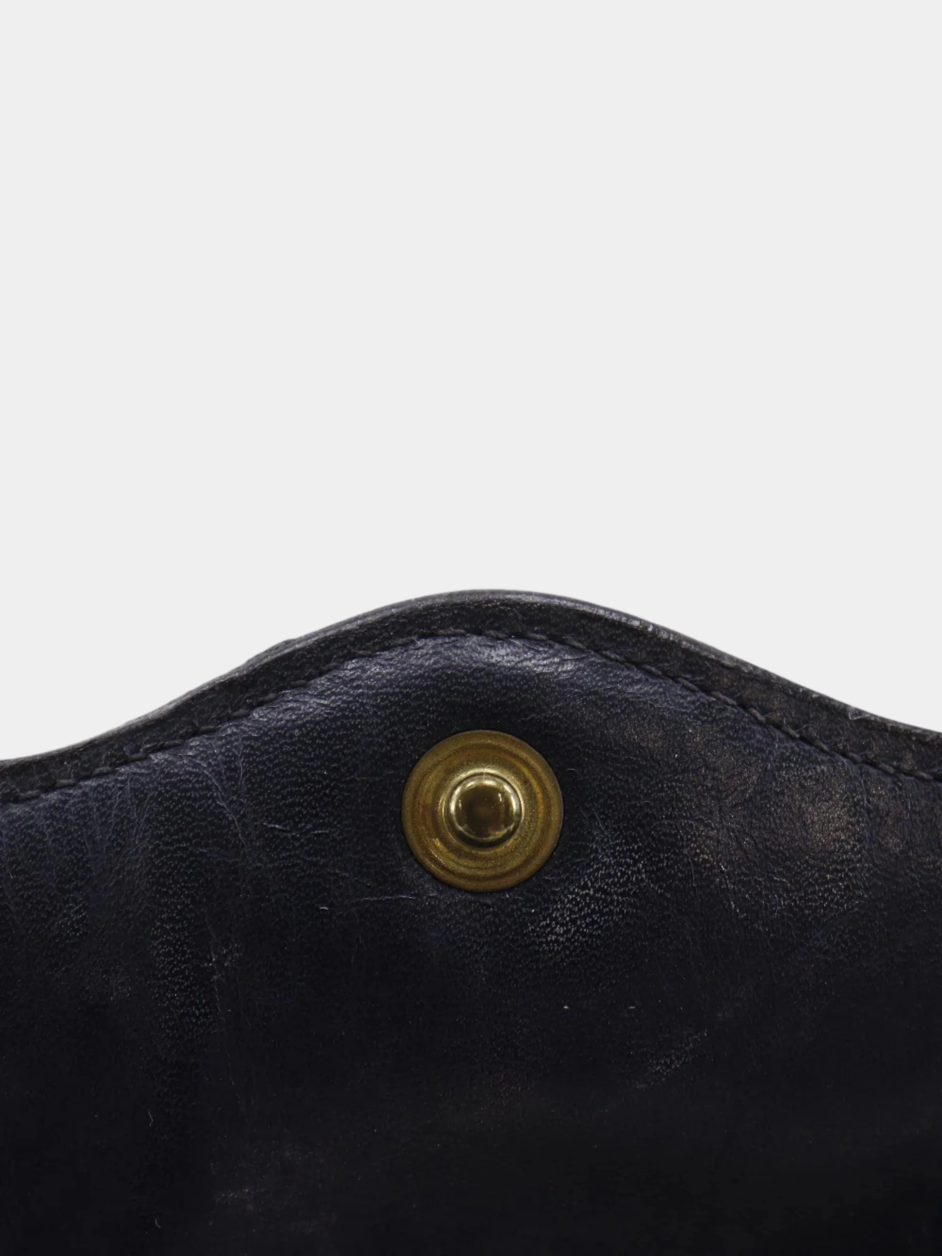 Gucci 1980s Navy GG Supreme Canvas Old Gucci Pouch - Image 6
