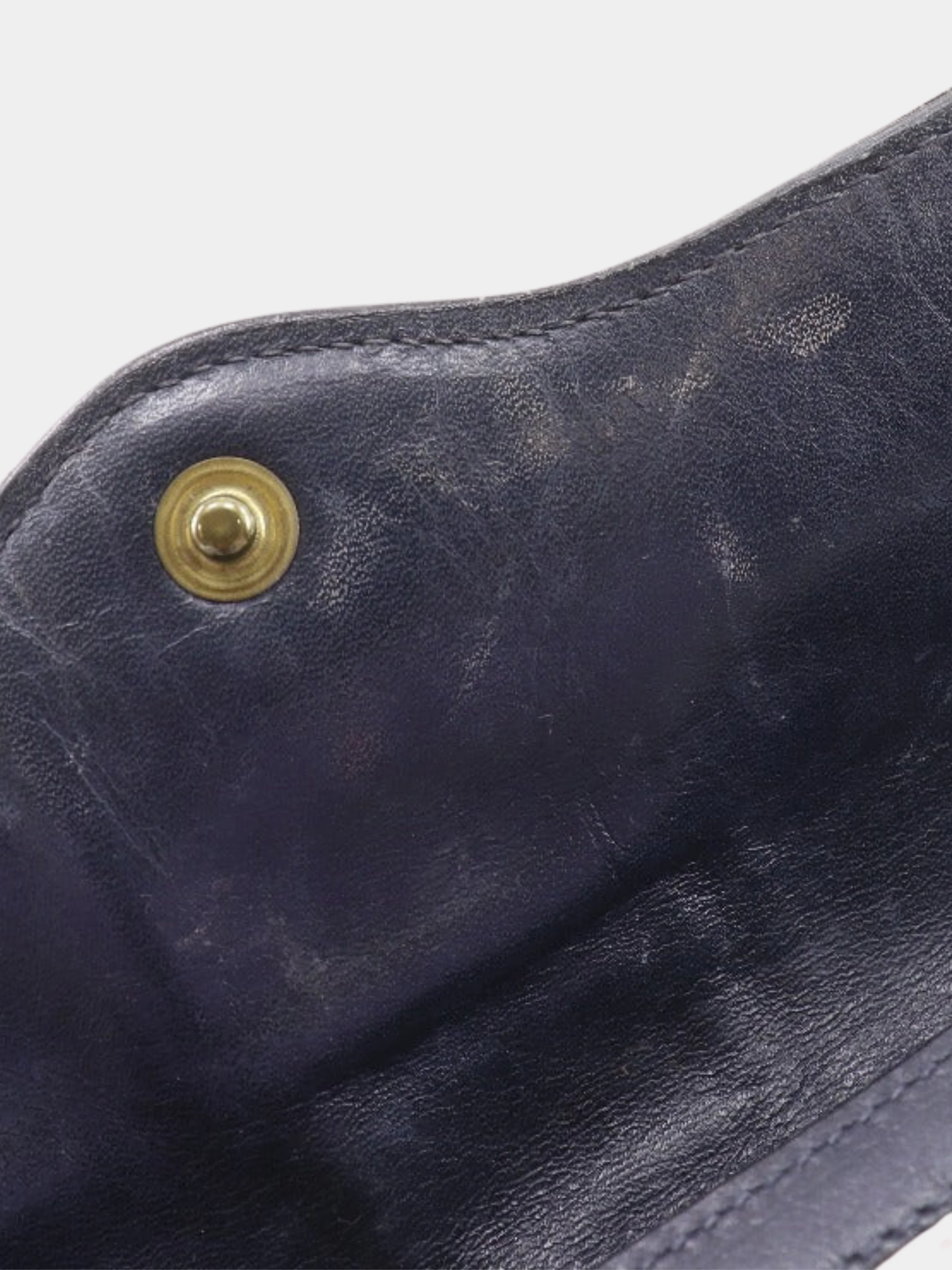 Gucci 1980s Navy GG Supreme Canvas Old Gucci Pouch - Image 7
