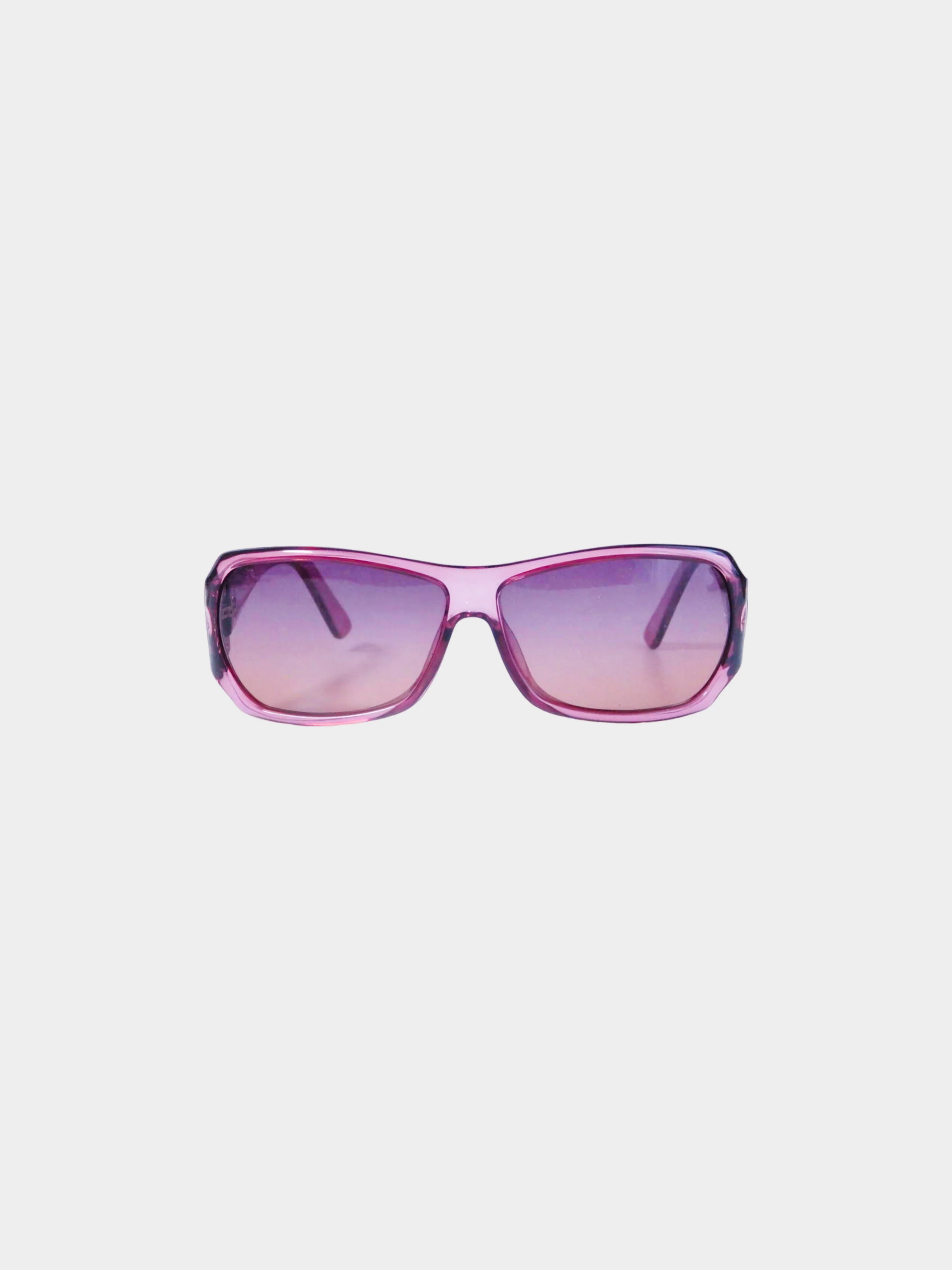 Gucci 1990s Purple GG Horsebit Sunglasses - Image 2