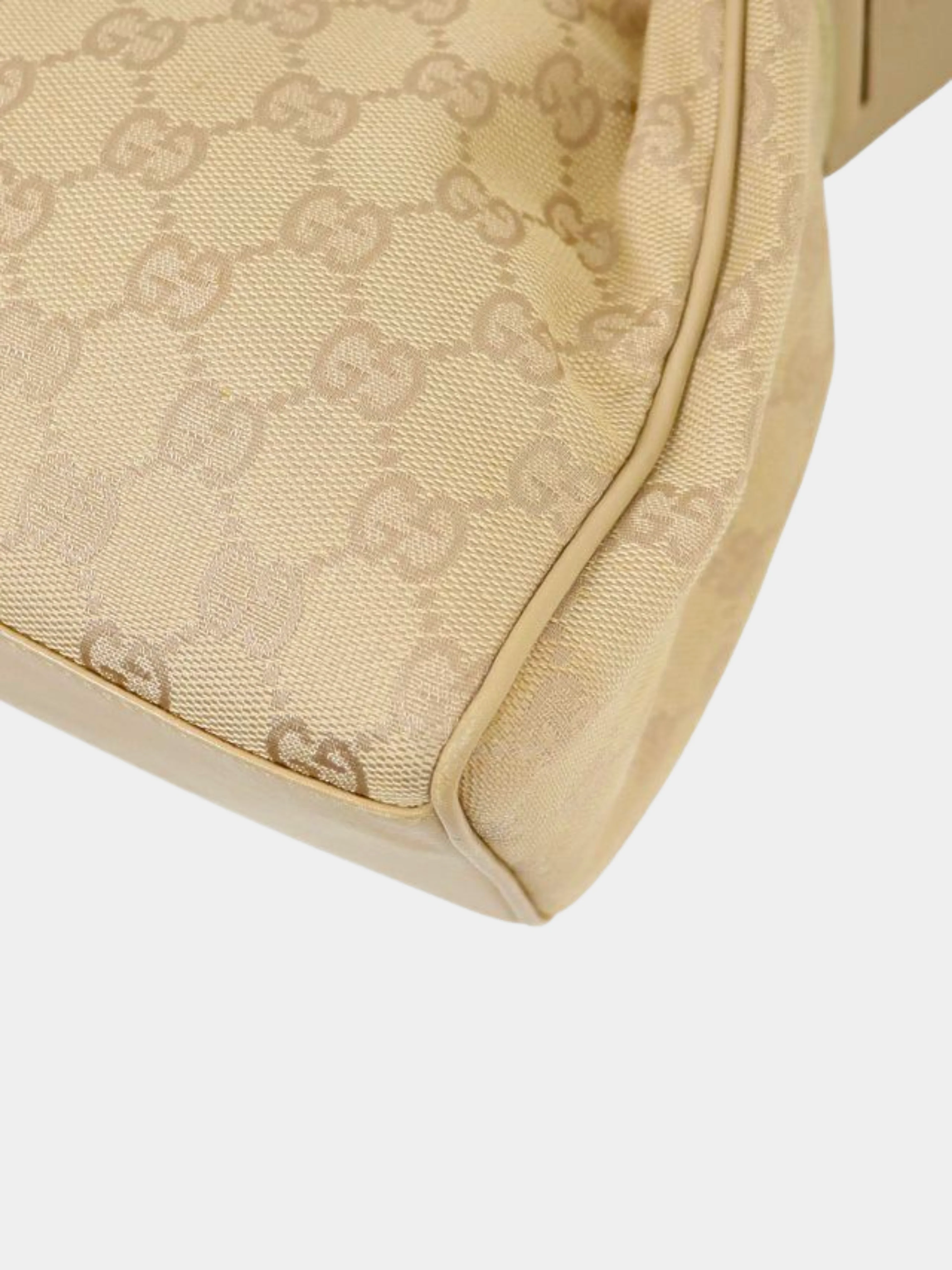 Gucci 2000s Beige GG Canvas One-Shoulder Bag - Image 5