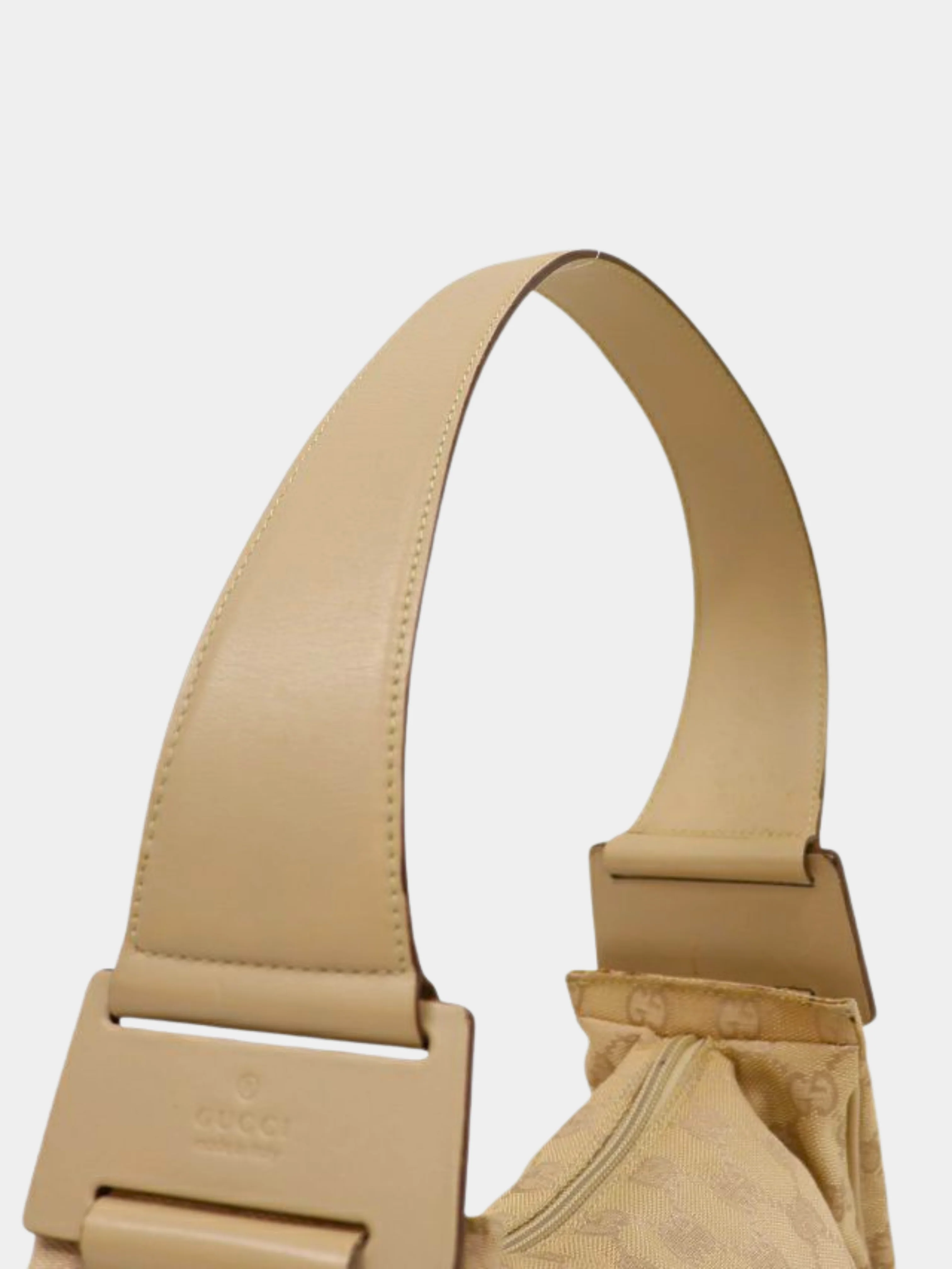Gucci 2000s Beige GG Canvas One-Shoulder Bag - Image 7