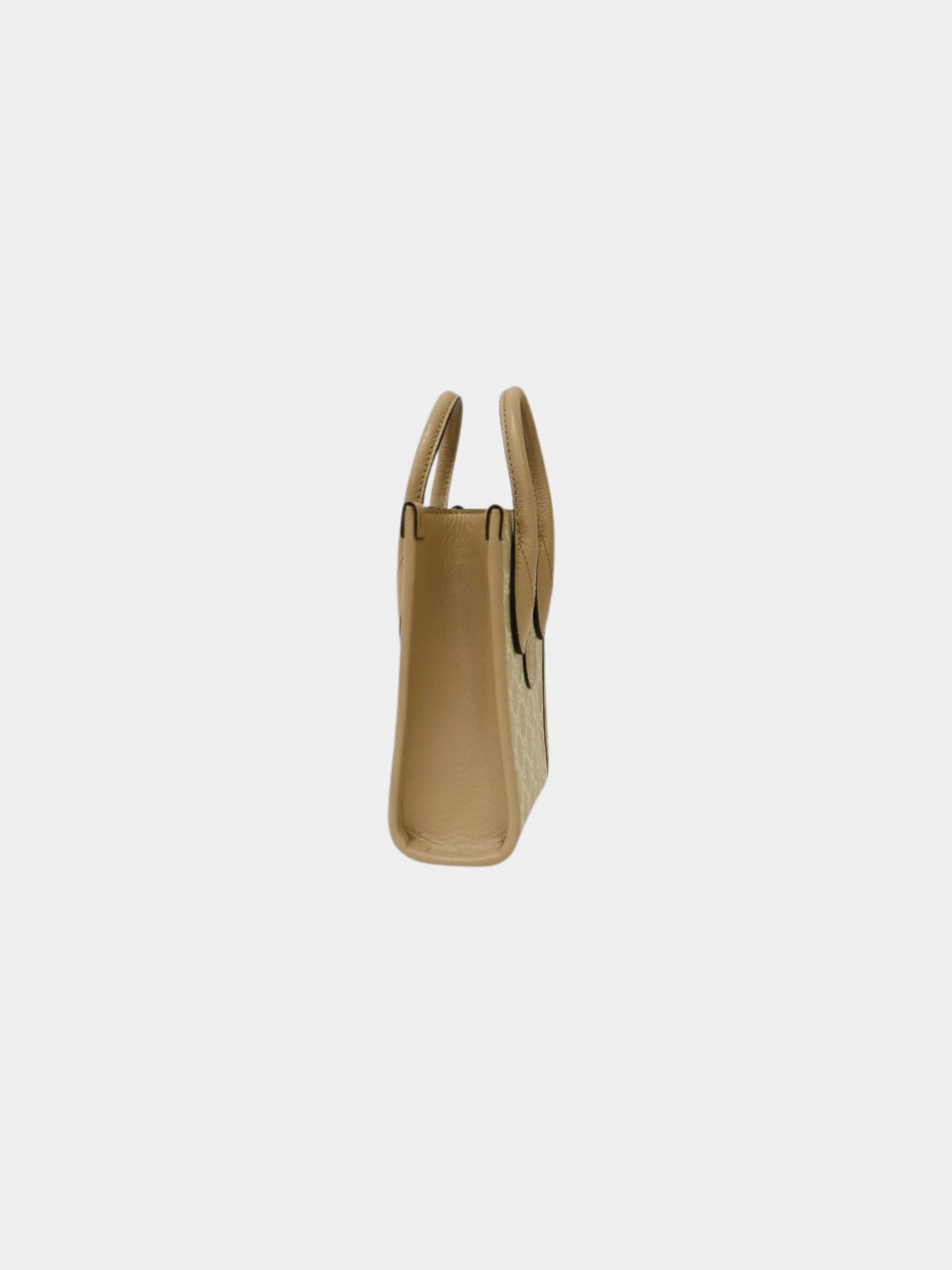 Gucci 2000s Beige PVC Interlocking 2-Way Bag - Image 2