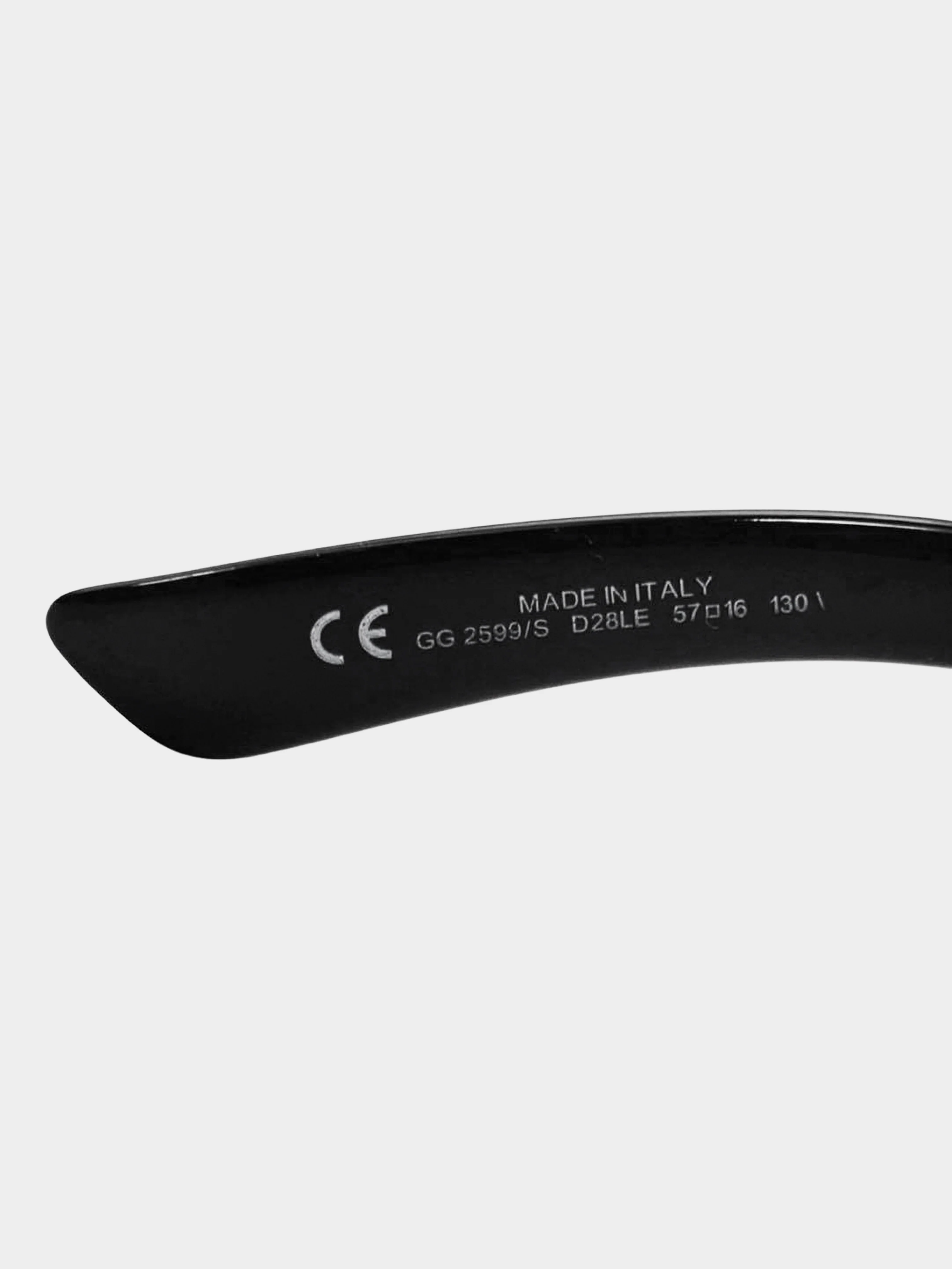 Gucci 2000s Black and Brown GG 2599/S Y2K Sunglasses - Image 6