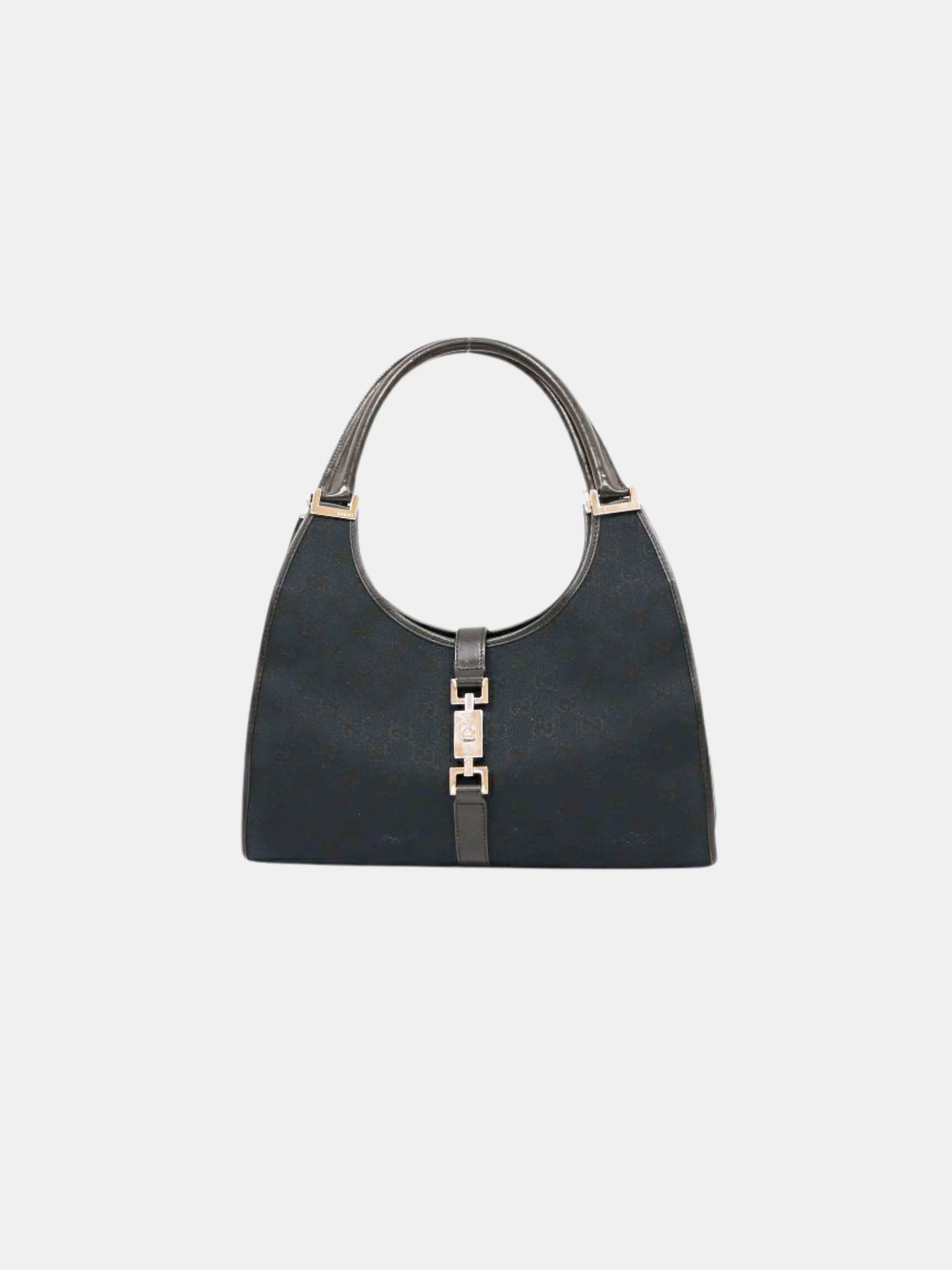 Gucci 2000s Black Canvas Jackie Hand Bag