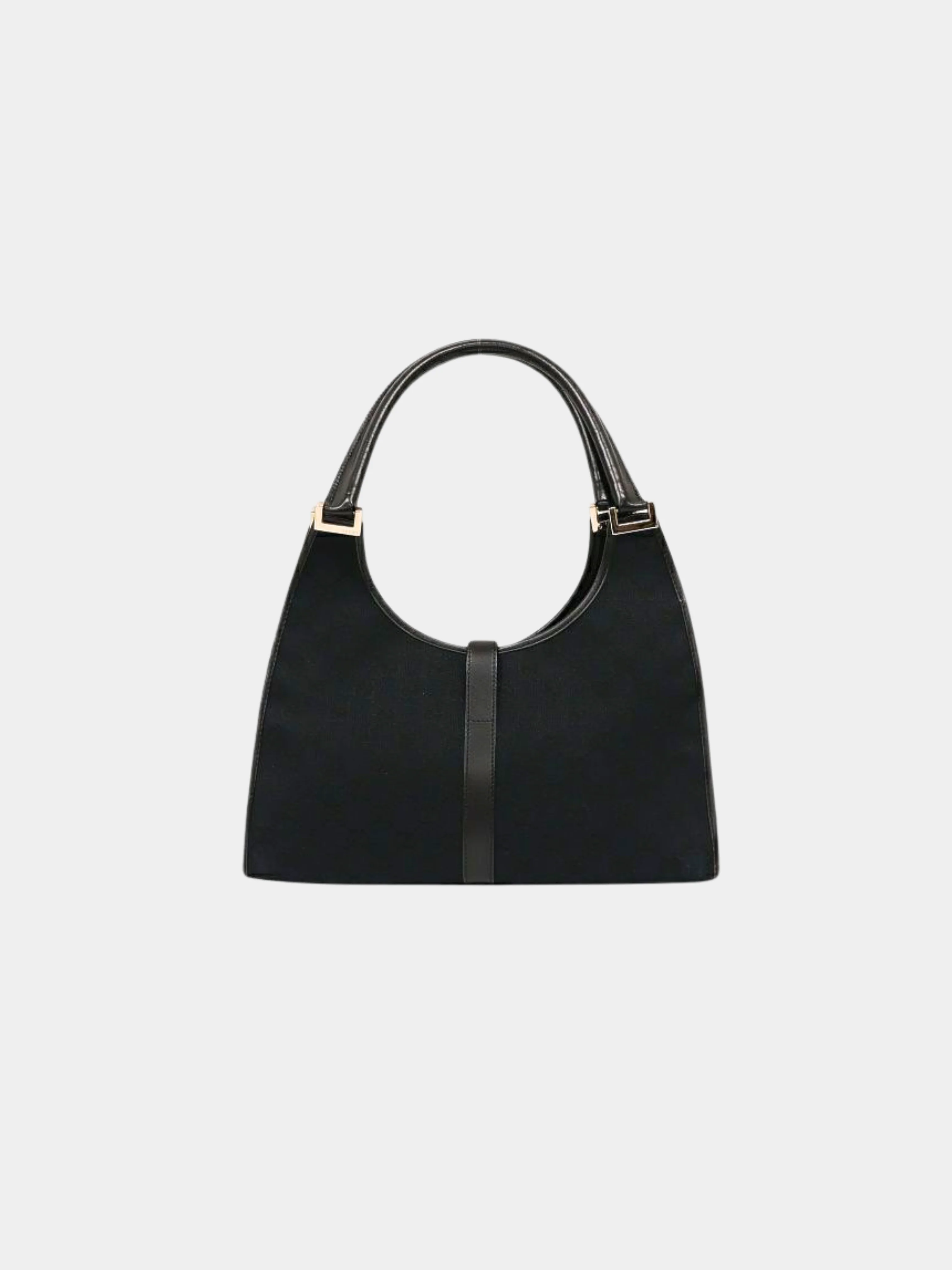 Gucci 2000s Black Canvas Jackie Hand Bag - Image 2