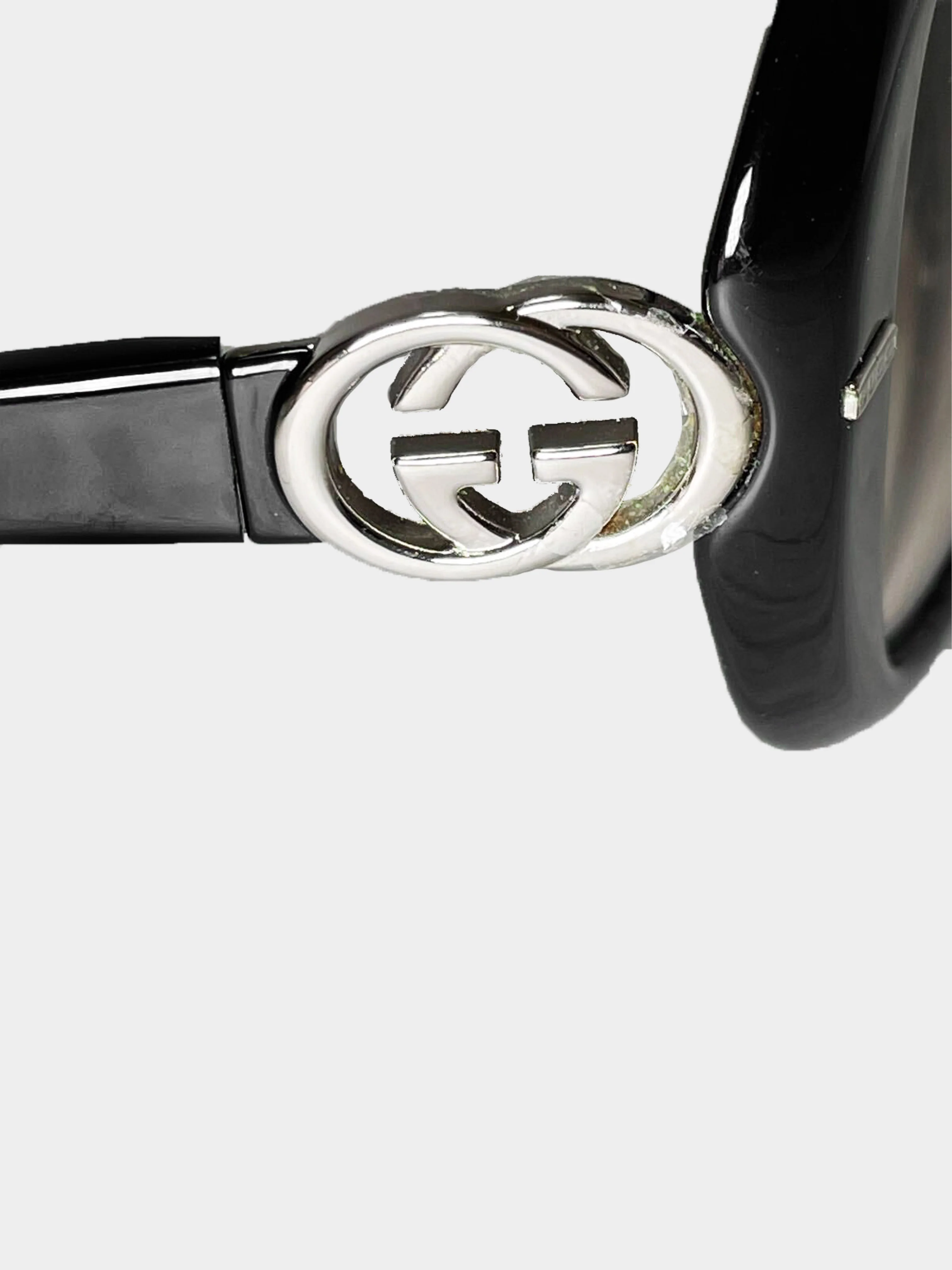 Gucci 2000s Black GG 2994 Shield Sunglasses - Image 4