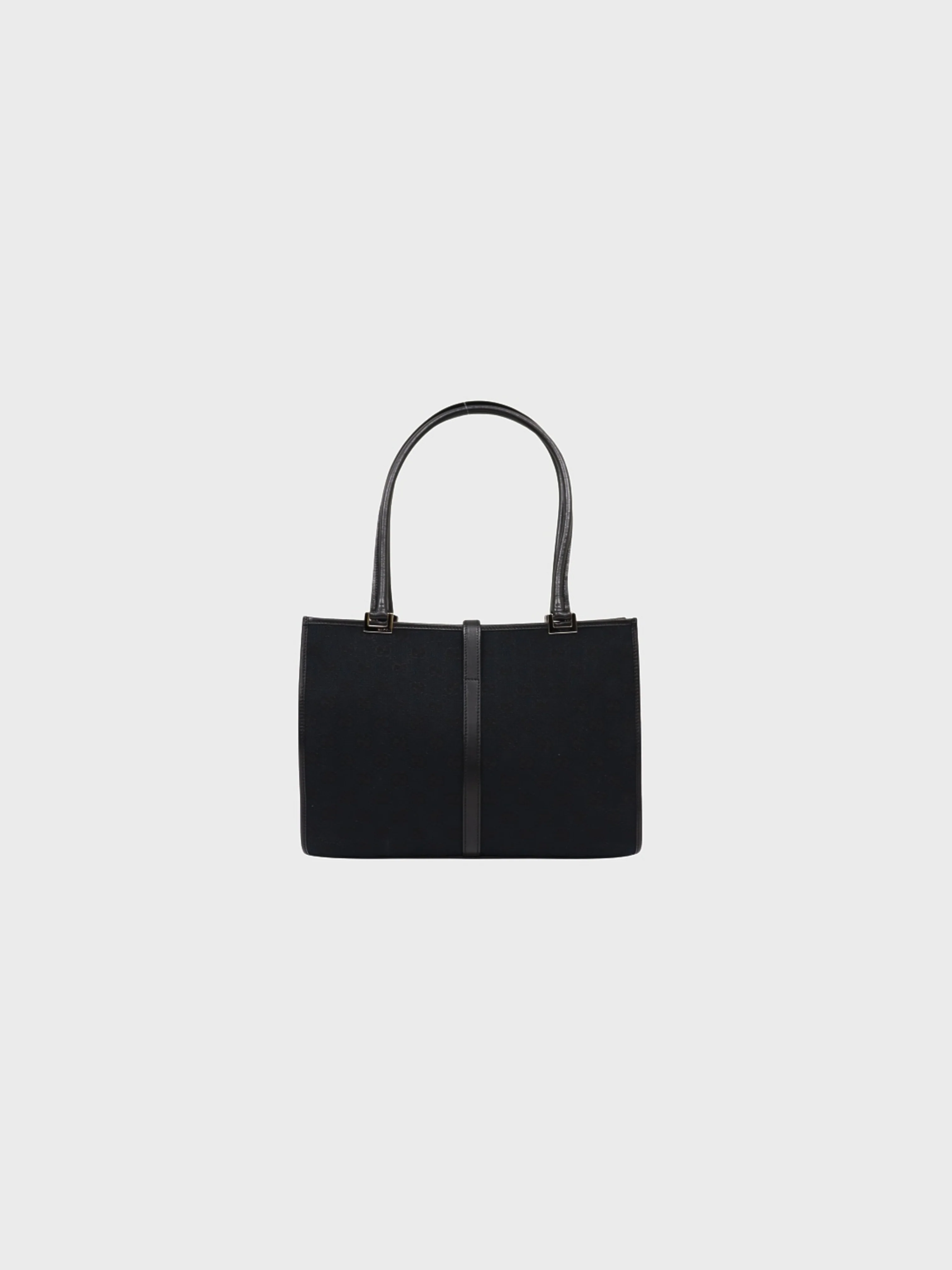 Gucci 1990s Black GG Canvas Jackie Handbag - Image 2