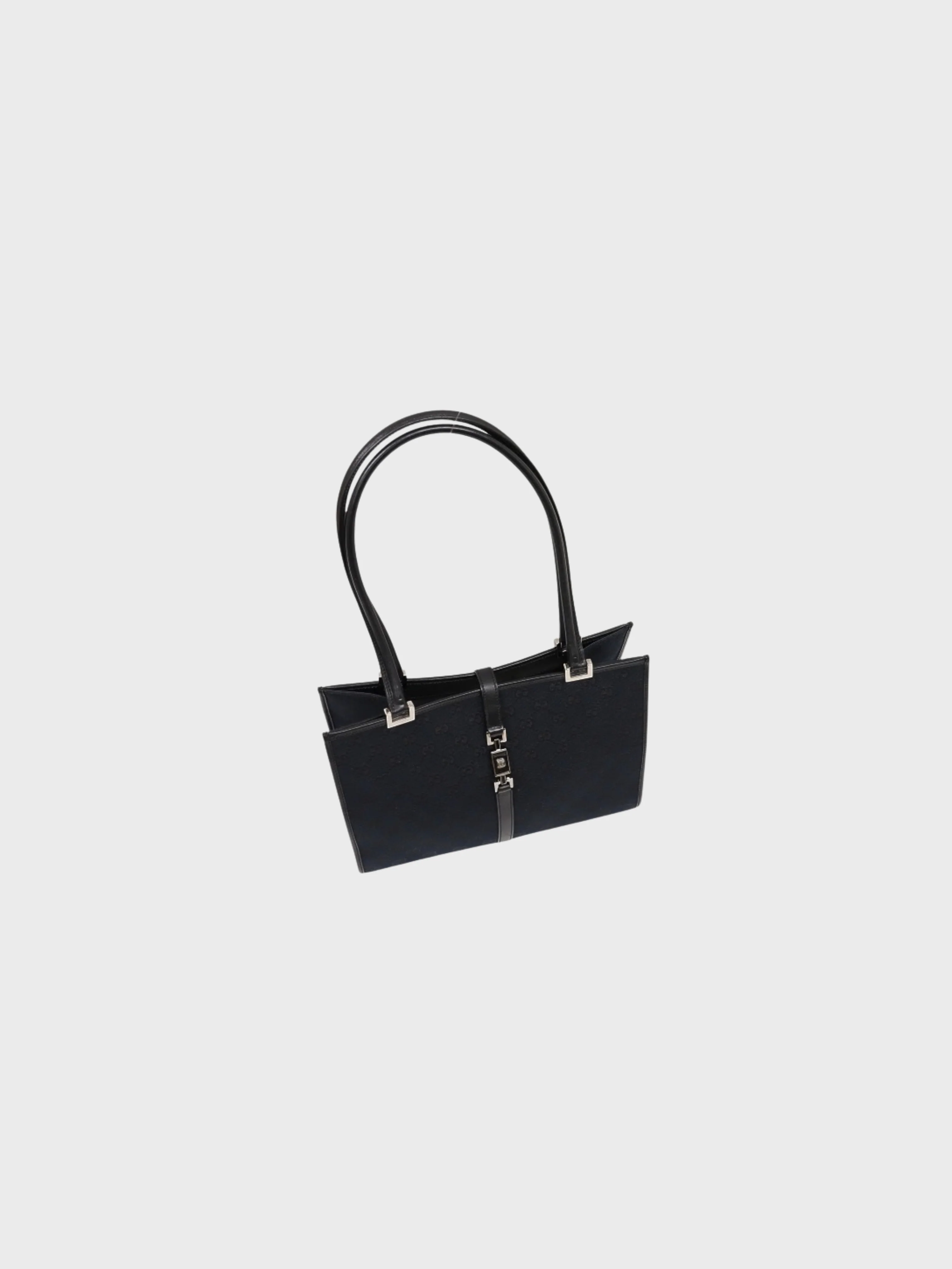 Gucci 1990s Black GG Canvas Jackie Handbag - Image 6