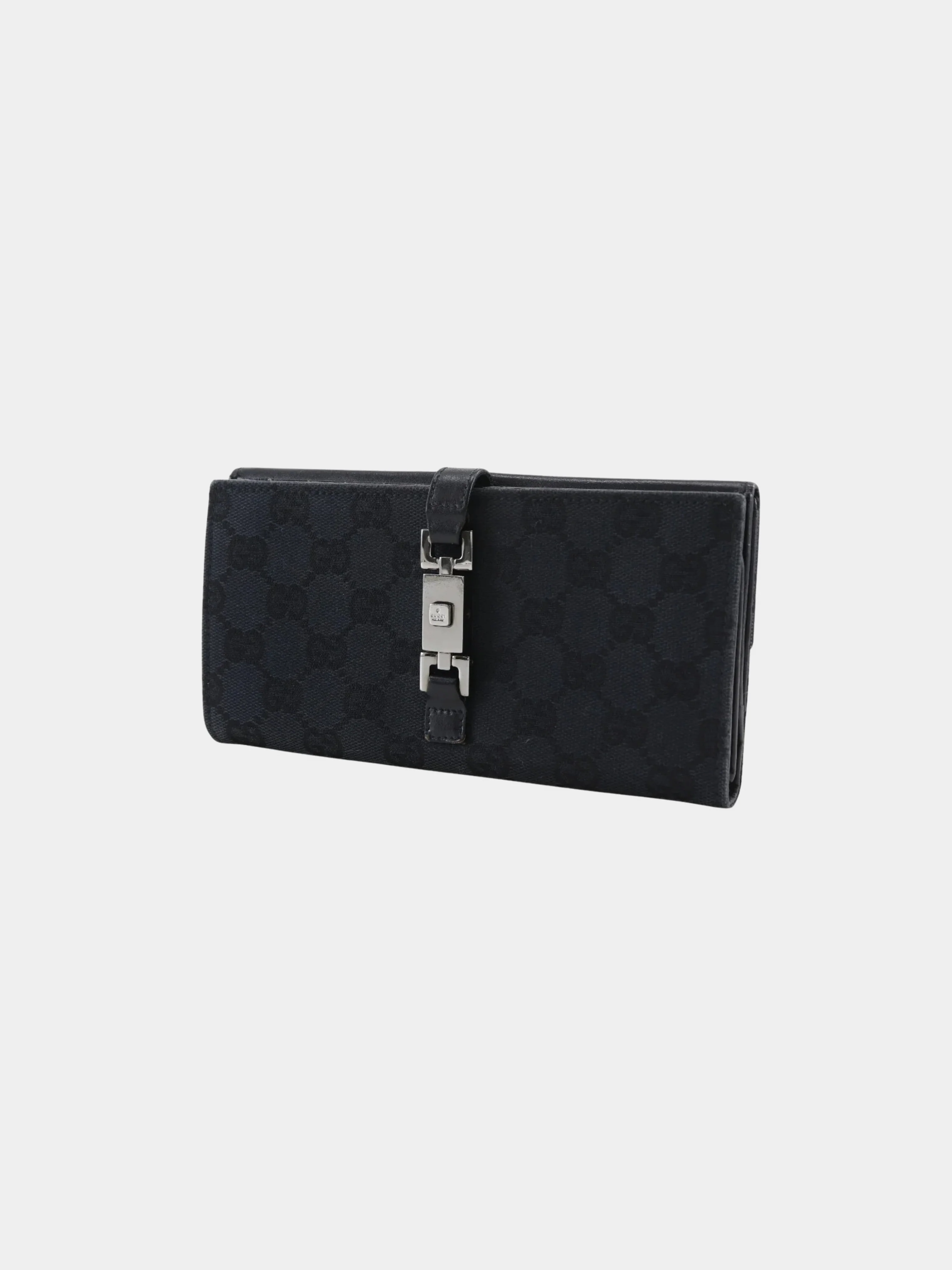 Gucci 2000s Black GG Canvas Jackie Purse Wallet - Image 3