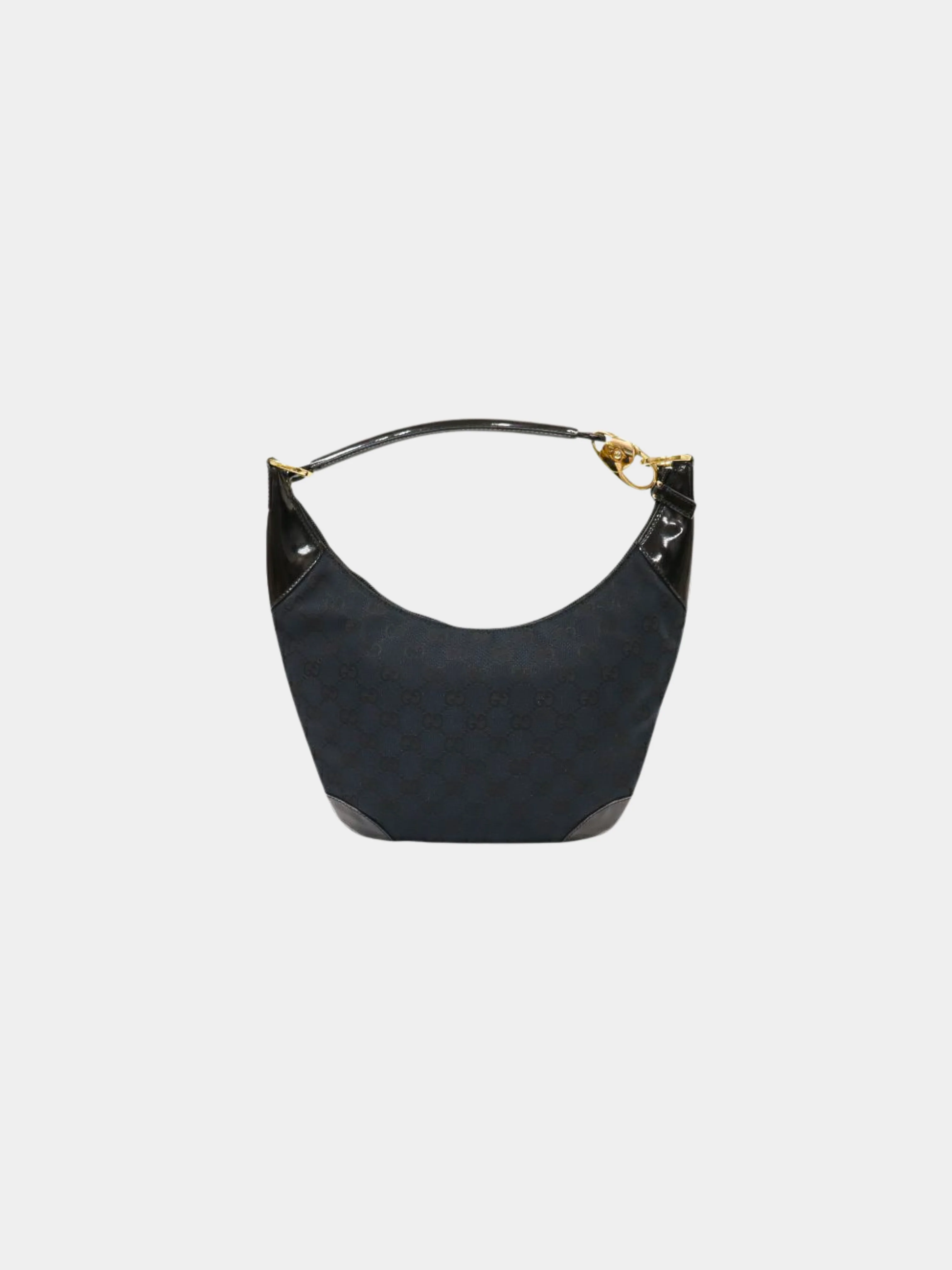 Gucci 2000s Black GG Canvas One-Shoulder Bag - Image 2