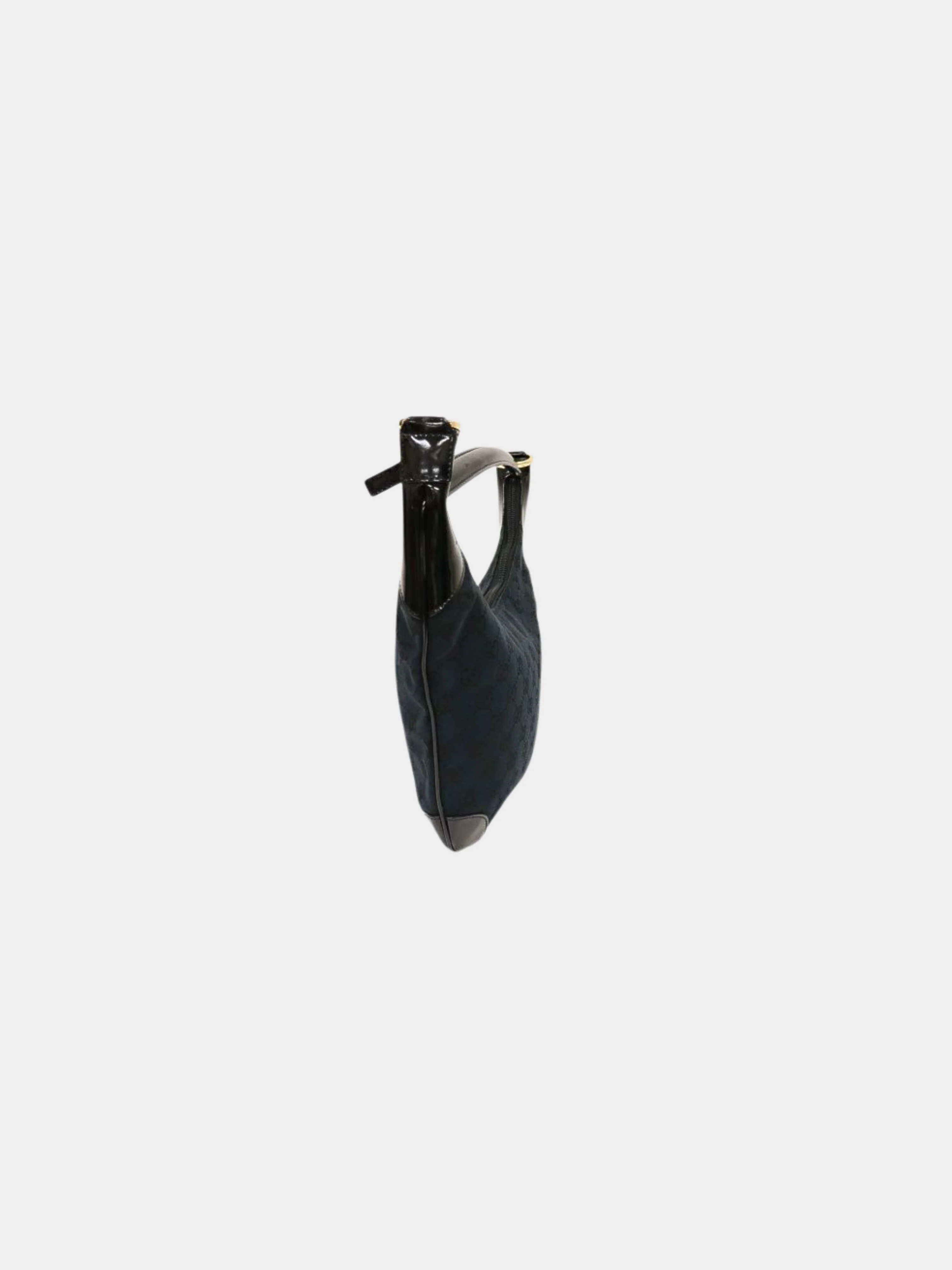 Gucci 2000s Black GG Canvas One-Shoulder Bag - Image 3