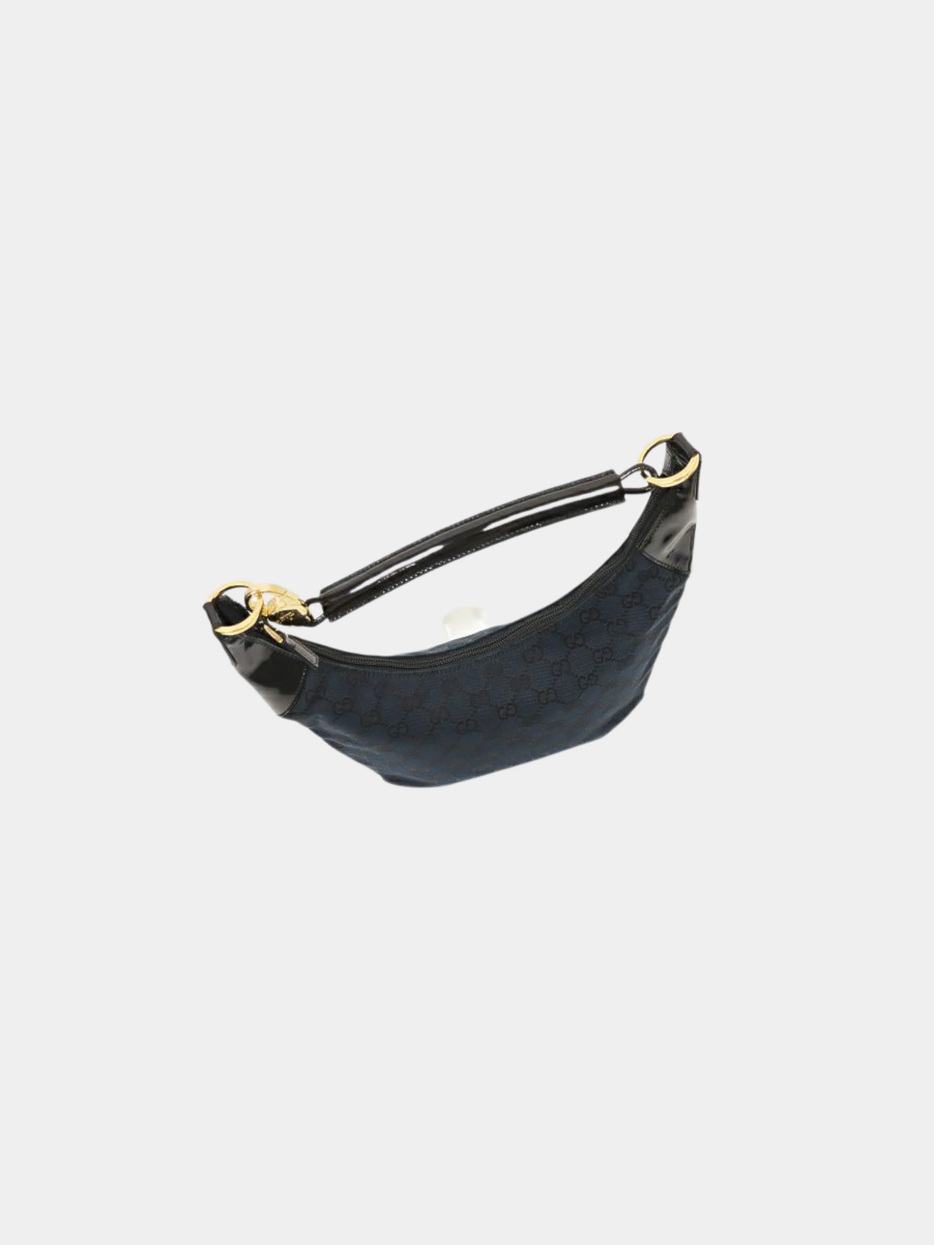 Gucci 2000s Black GG Canvas One-Shoulder Bag - Image 6