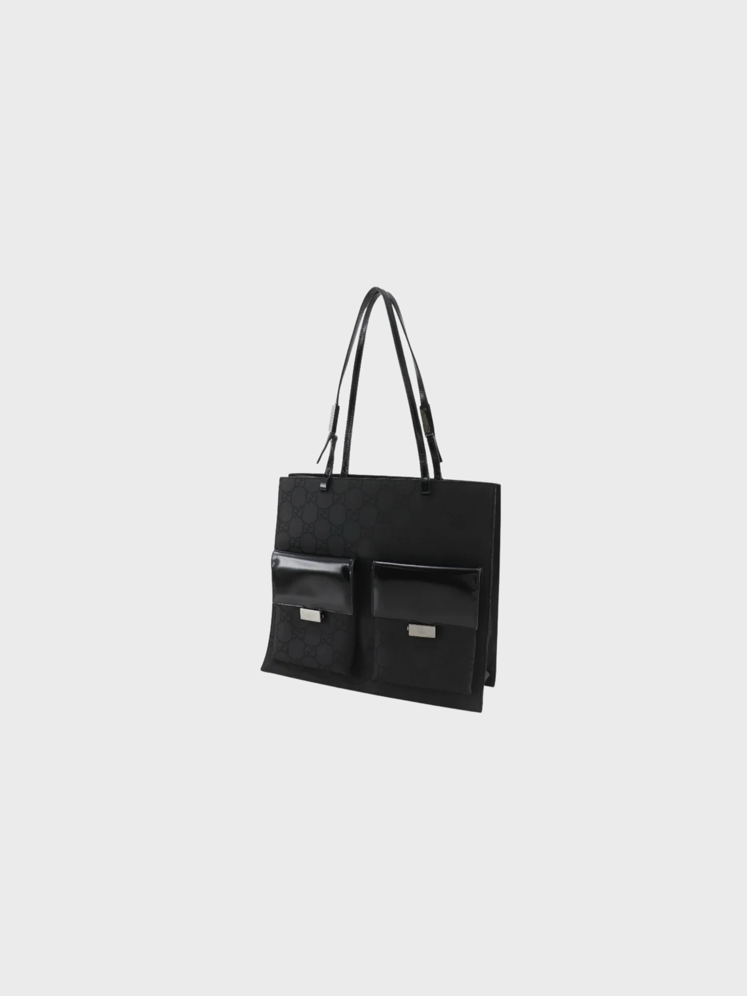 Gucci 2000s Black GG Canvas Tote Bag - Image 2