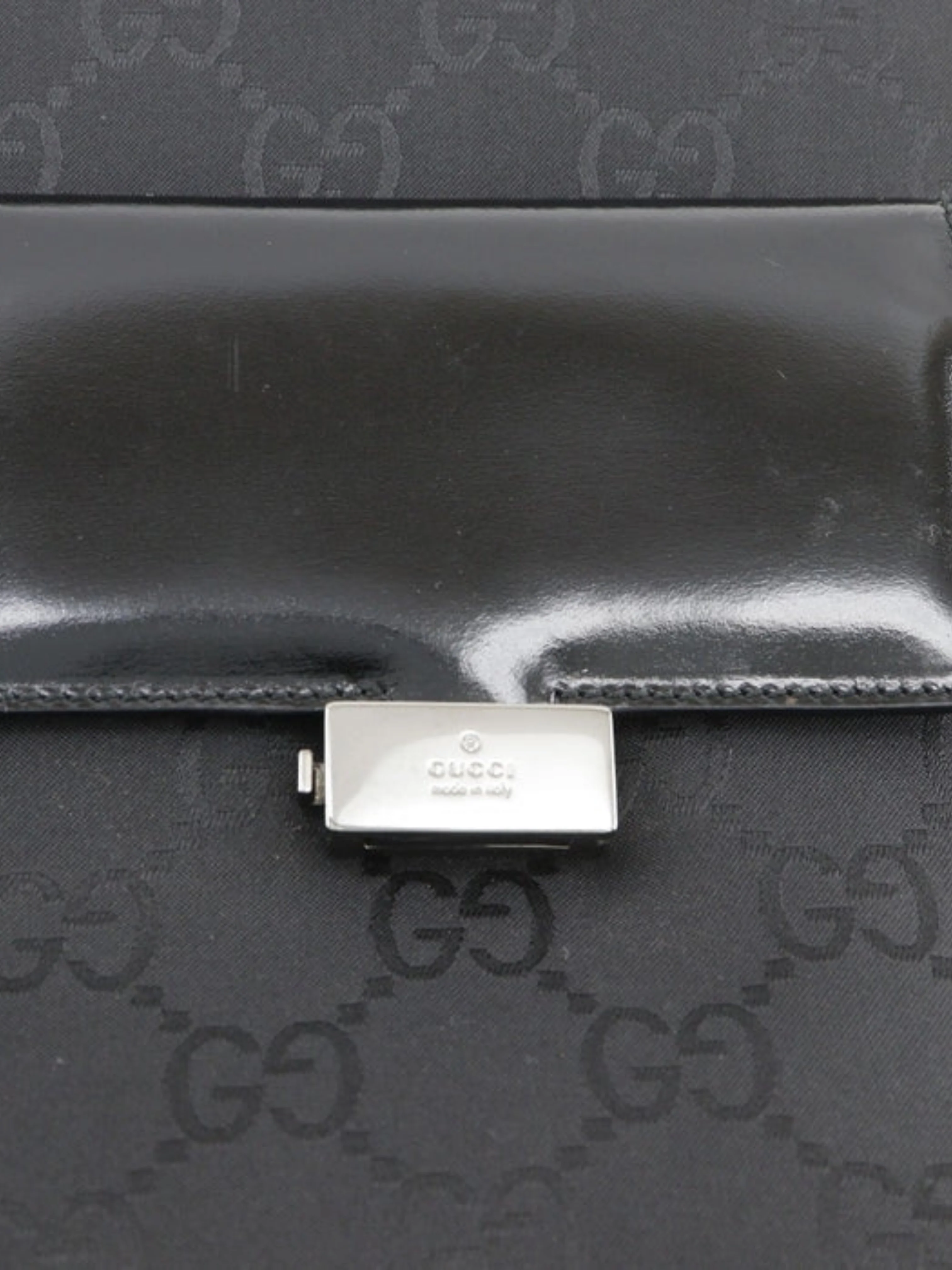 Gucci 2000s Black GG Canvas Tote Bag - Image 5