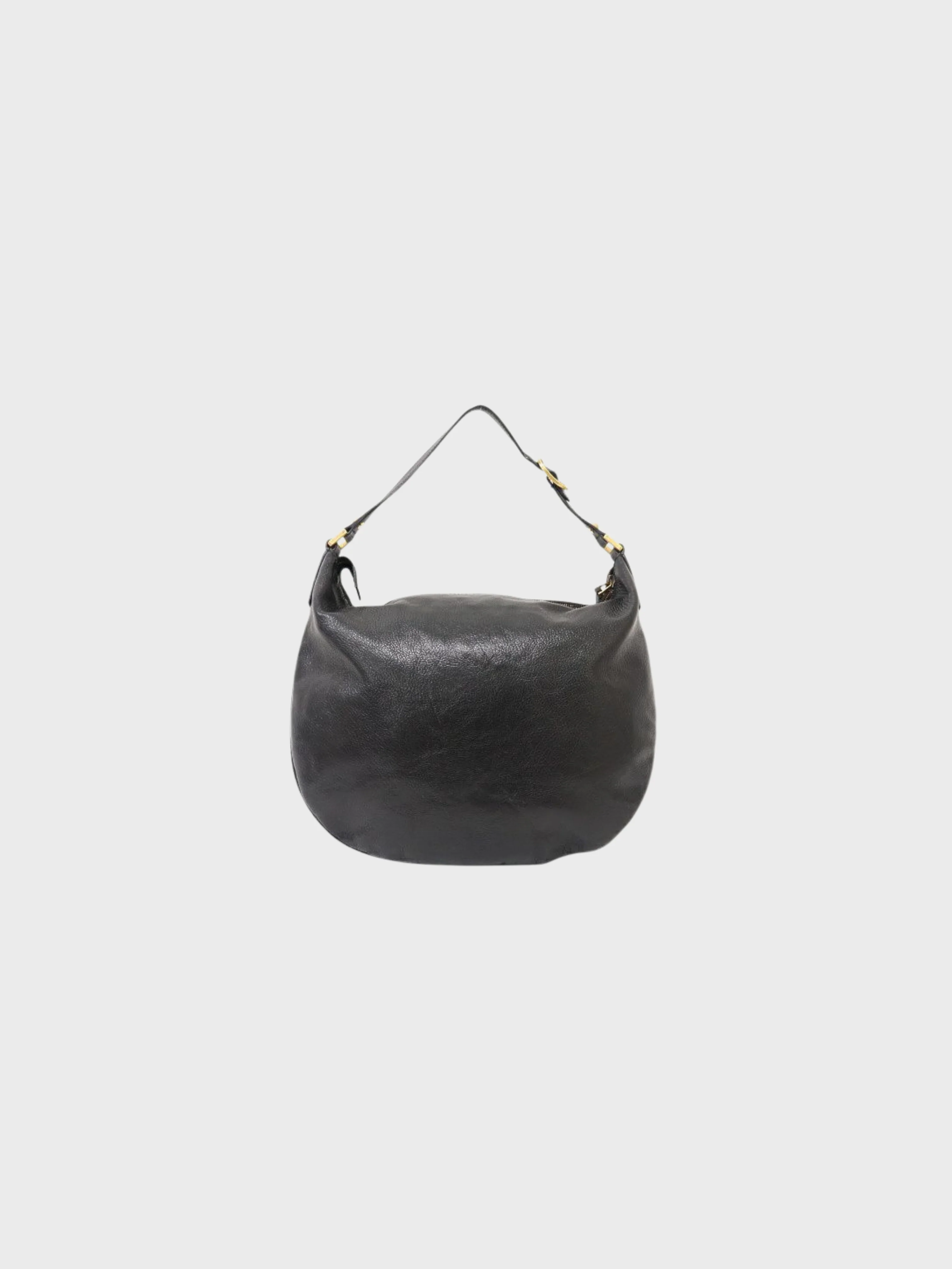 Gucci 2000s Black Interlocking Leather One-Shoulder Bag - Image 2