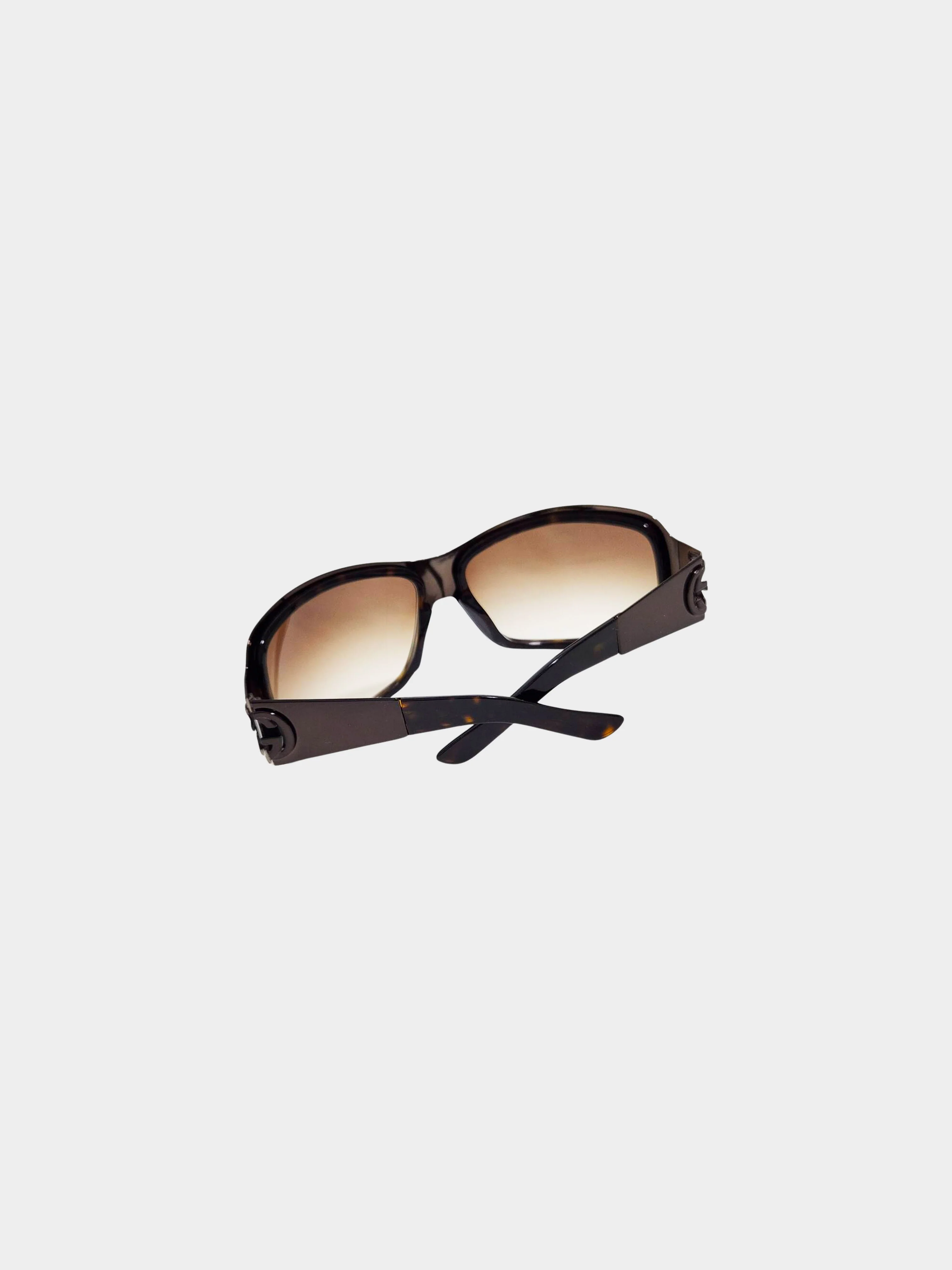 Gucci 2000s Brown Tortoiseshell GG 2754/S Oversized Sunglasses - Image 2