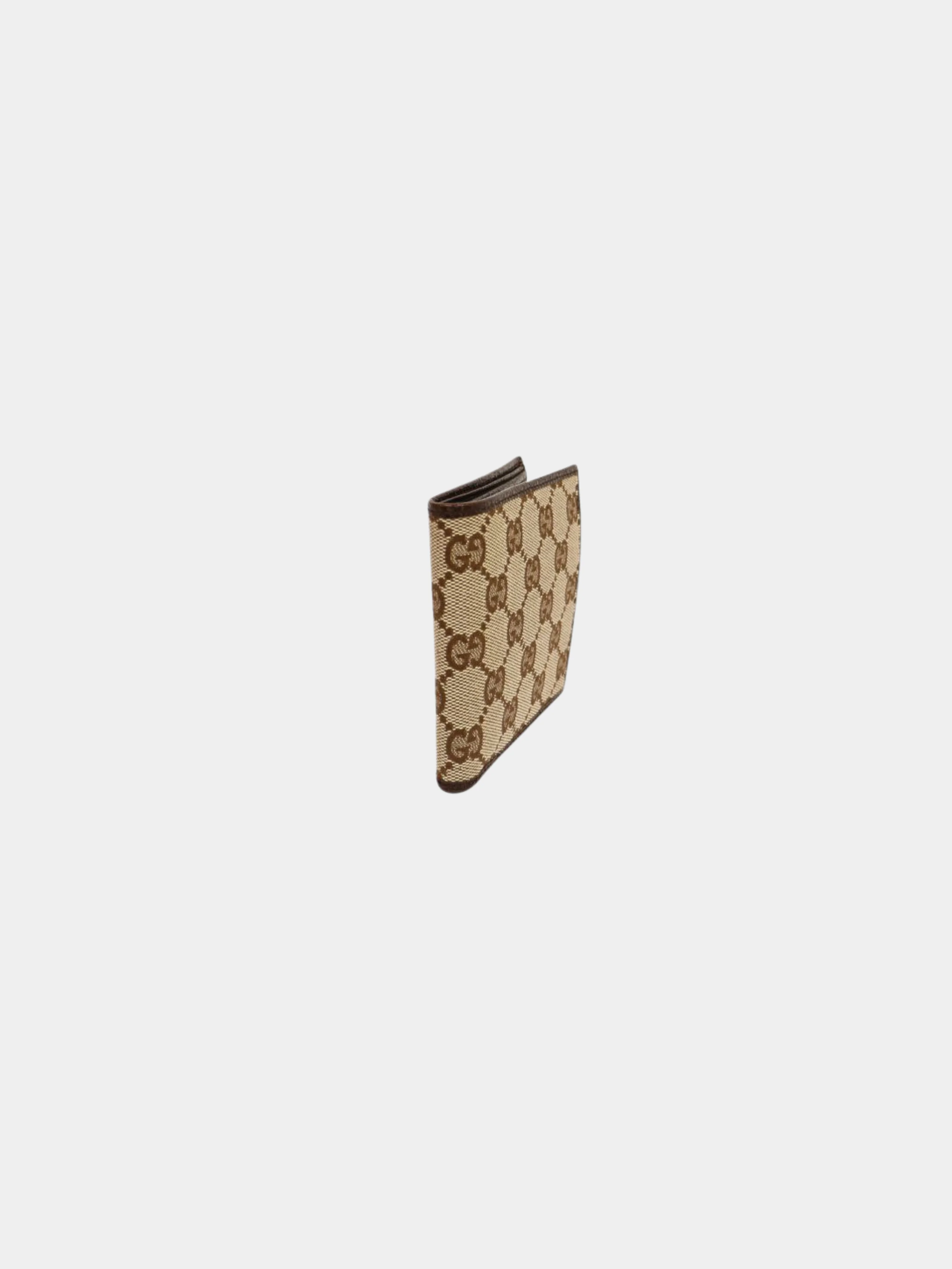 Gucci 2000s Beige Brown GG Canvas Wallet - Image 2