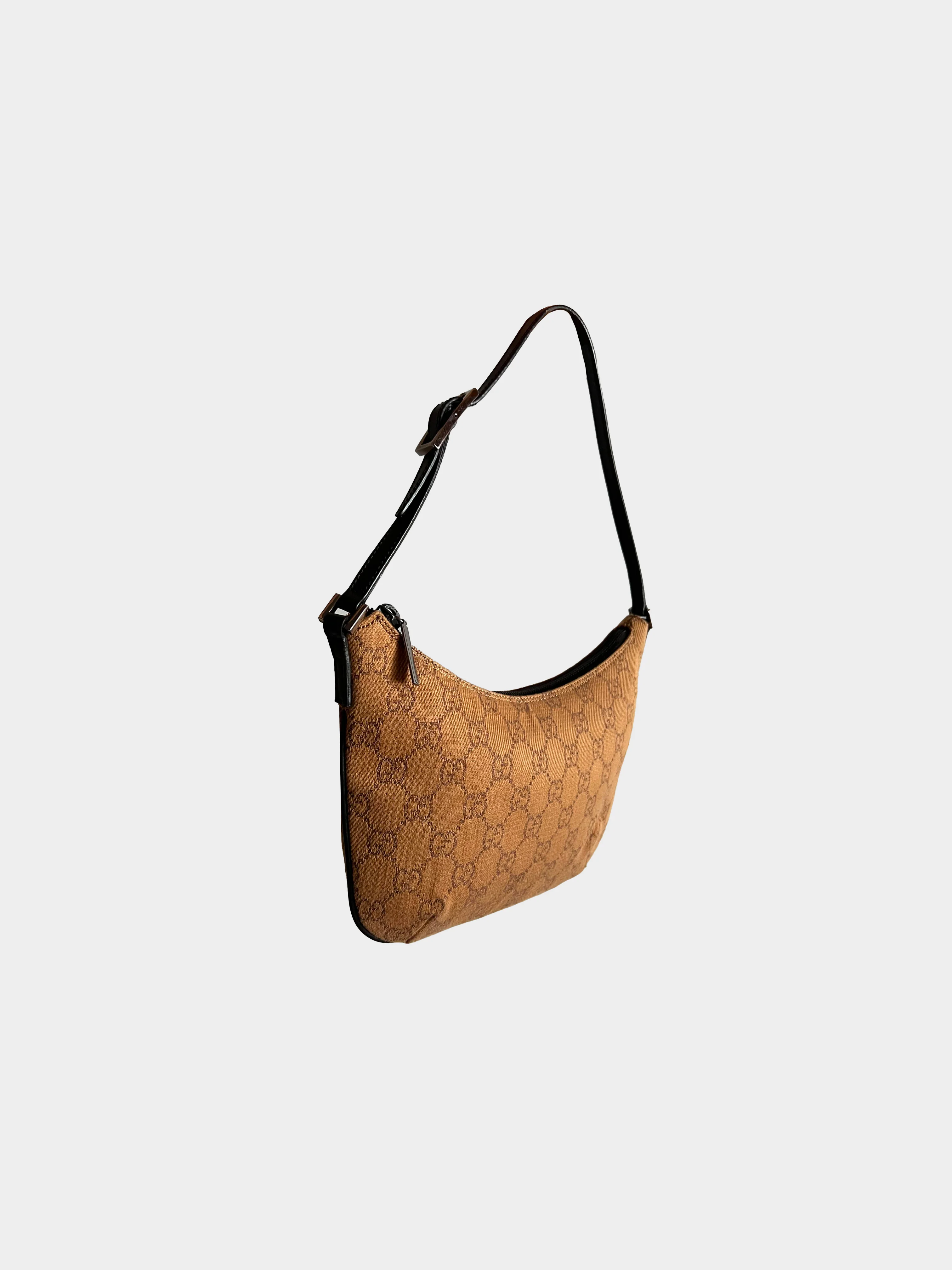 Gucci 2000s Monogram Pouchette Shoulder Bag - Image 2