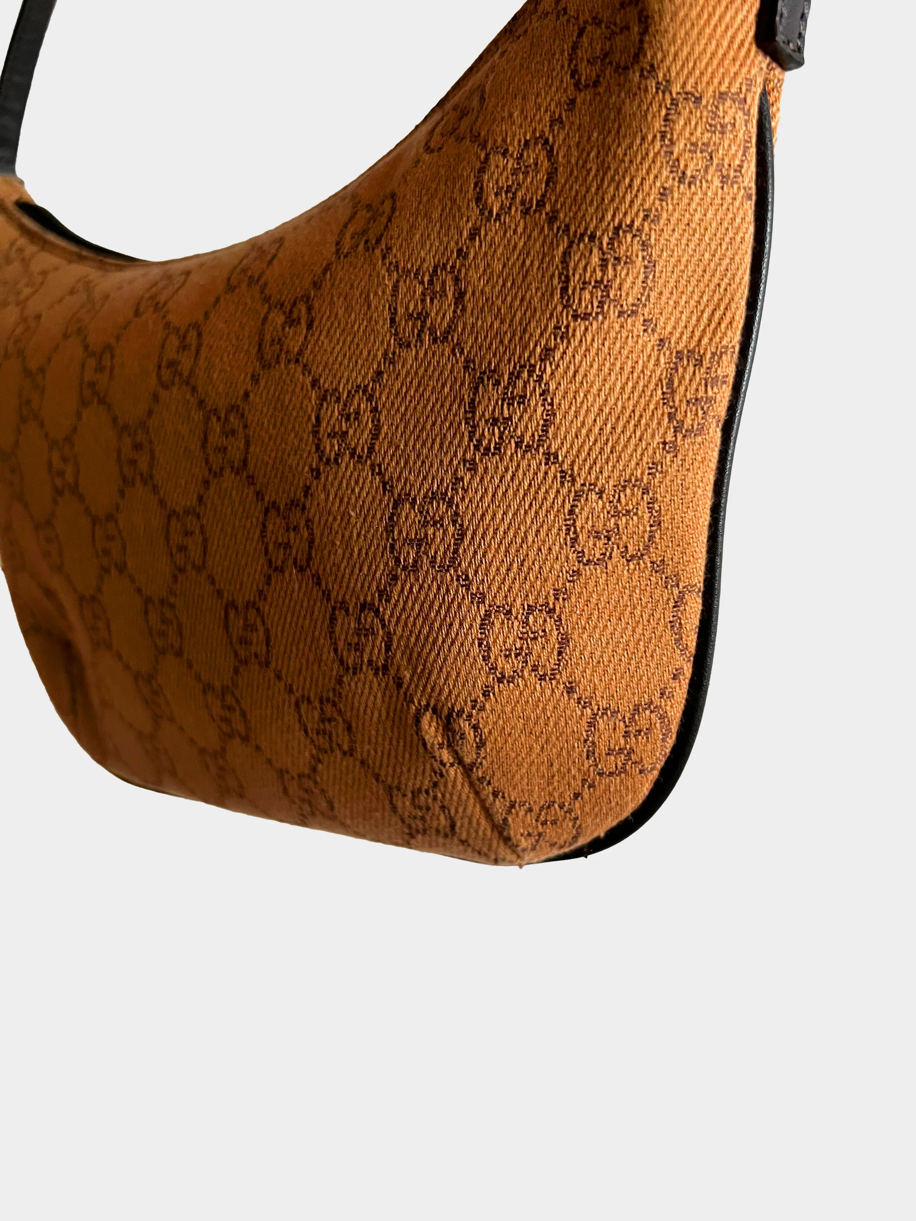 Gucci 2000s Monogram Pouchette Shoulder Bag - Image 3