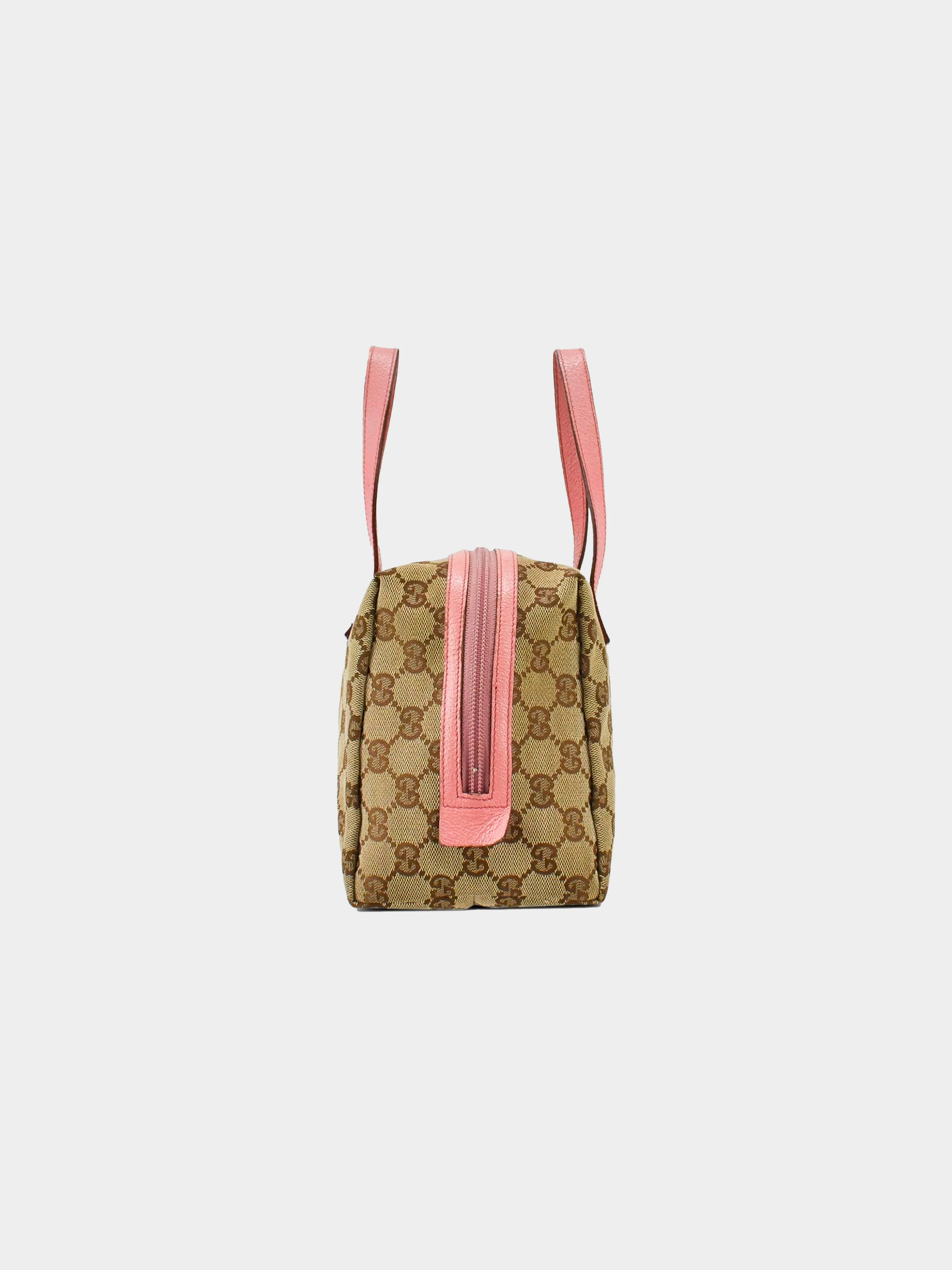 Gucci 2000s Pink Monogram Canvas Bag - Image 2