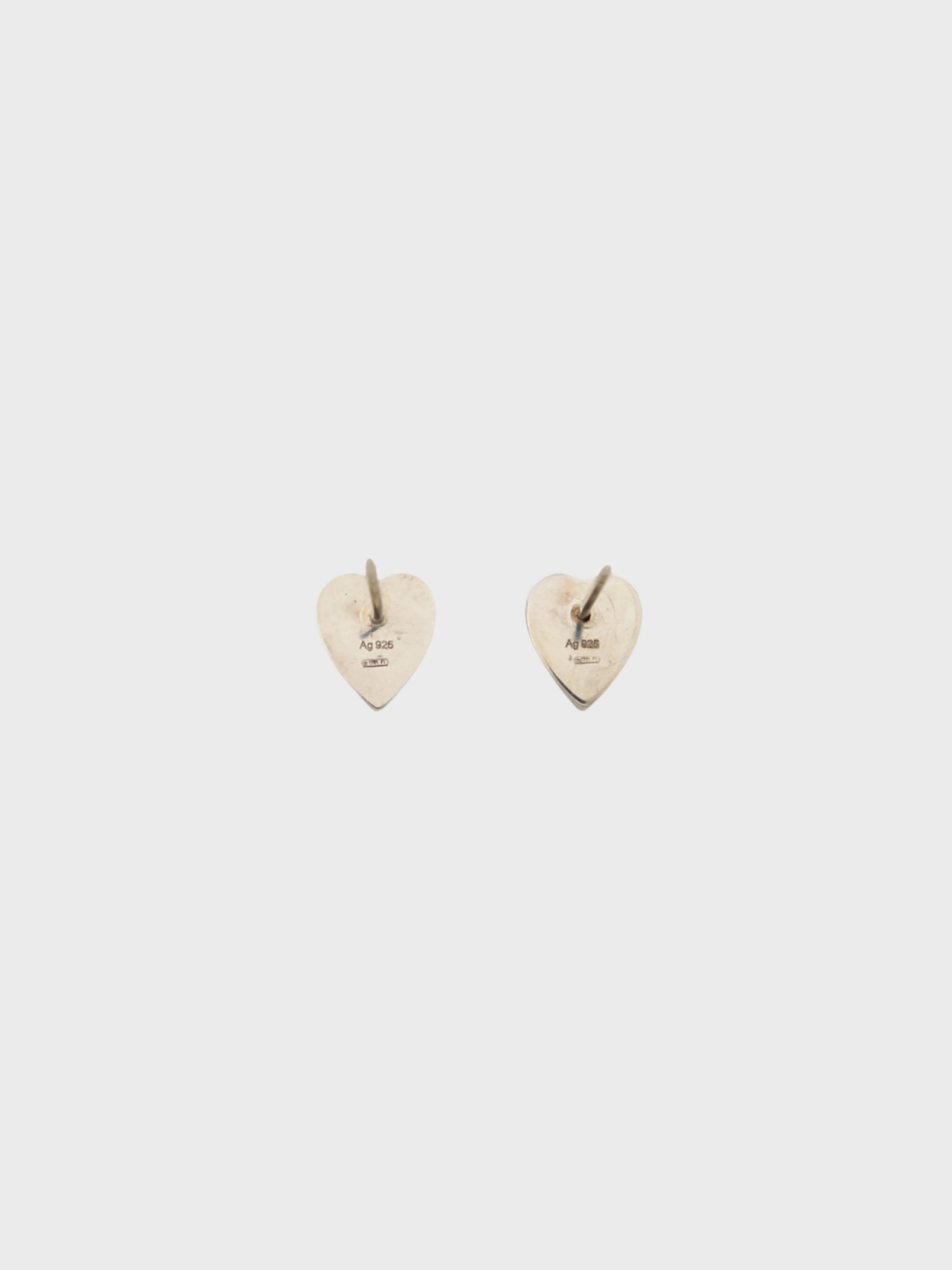 Gucci 2000s Silver 925 Logo Heart Earrings - Image 2
