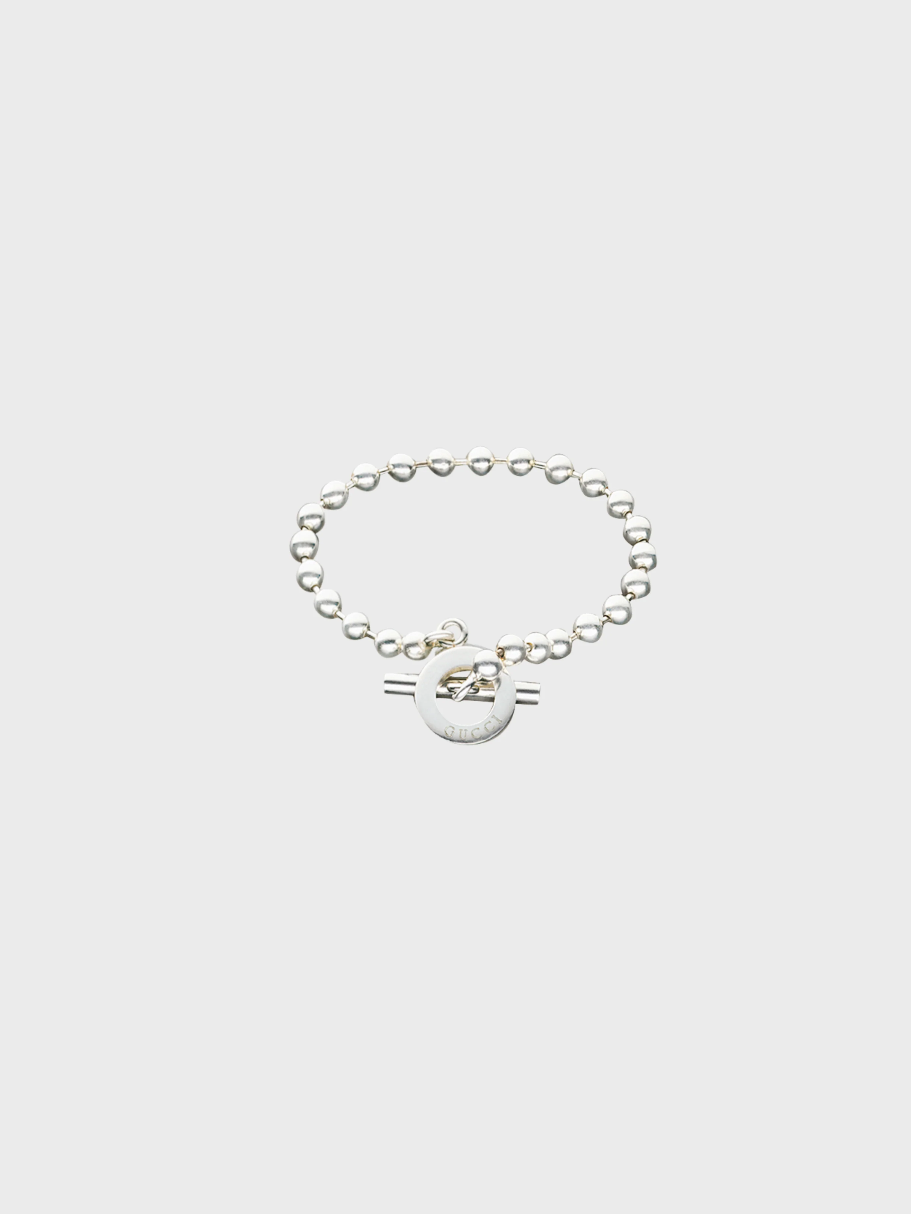 Gucci 2000s Silver 925 Toggle Bracelet