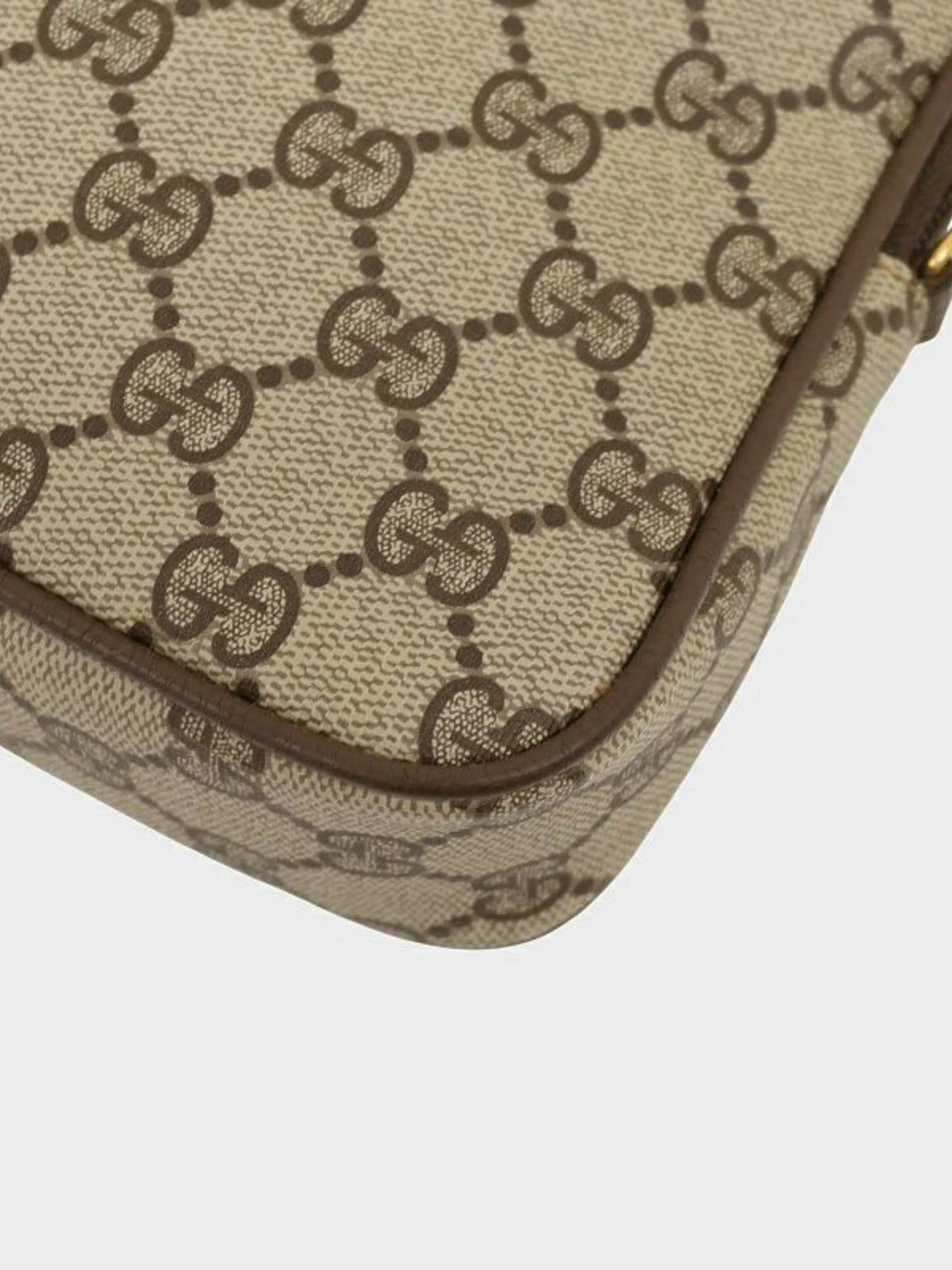 Gucci 2010s Beige GG Supreme Shoulder Bag - Image 5