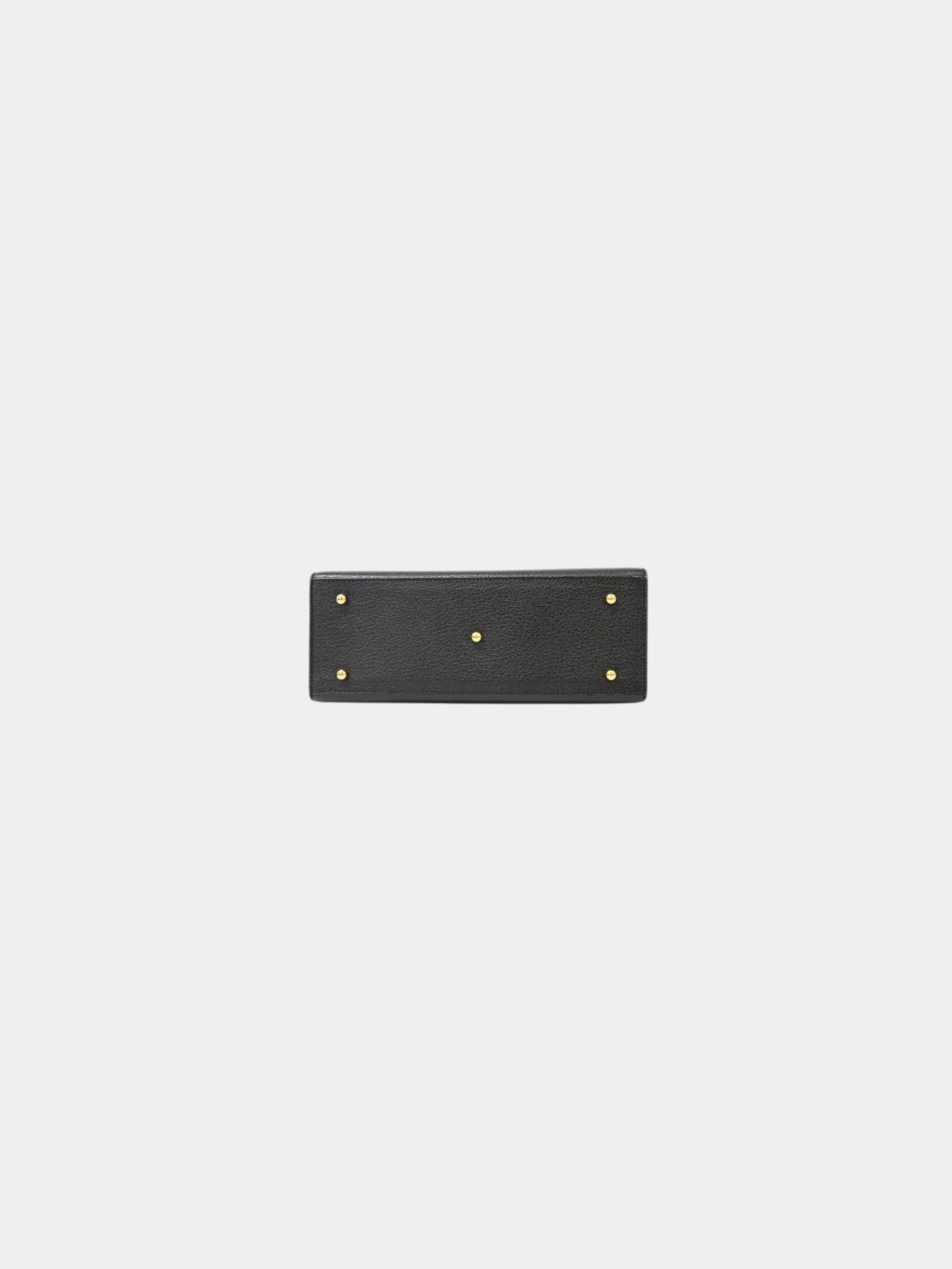 Gucci 2010s Black Pigskin Lady Lock 2-Way Bag - Image 4