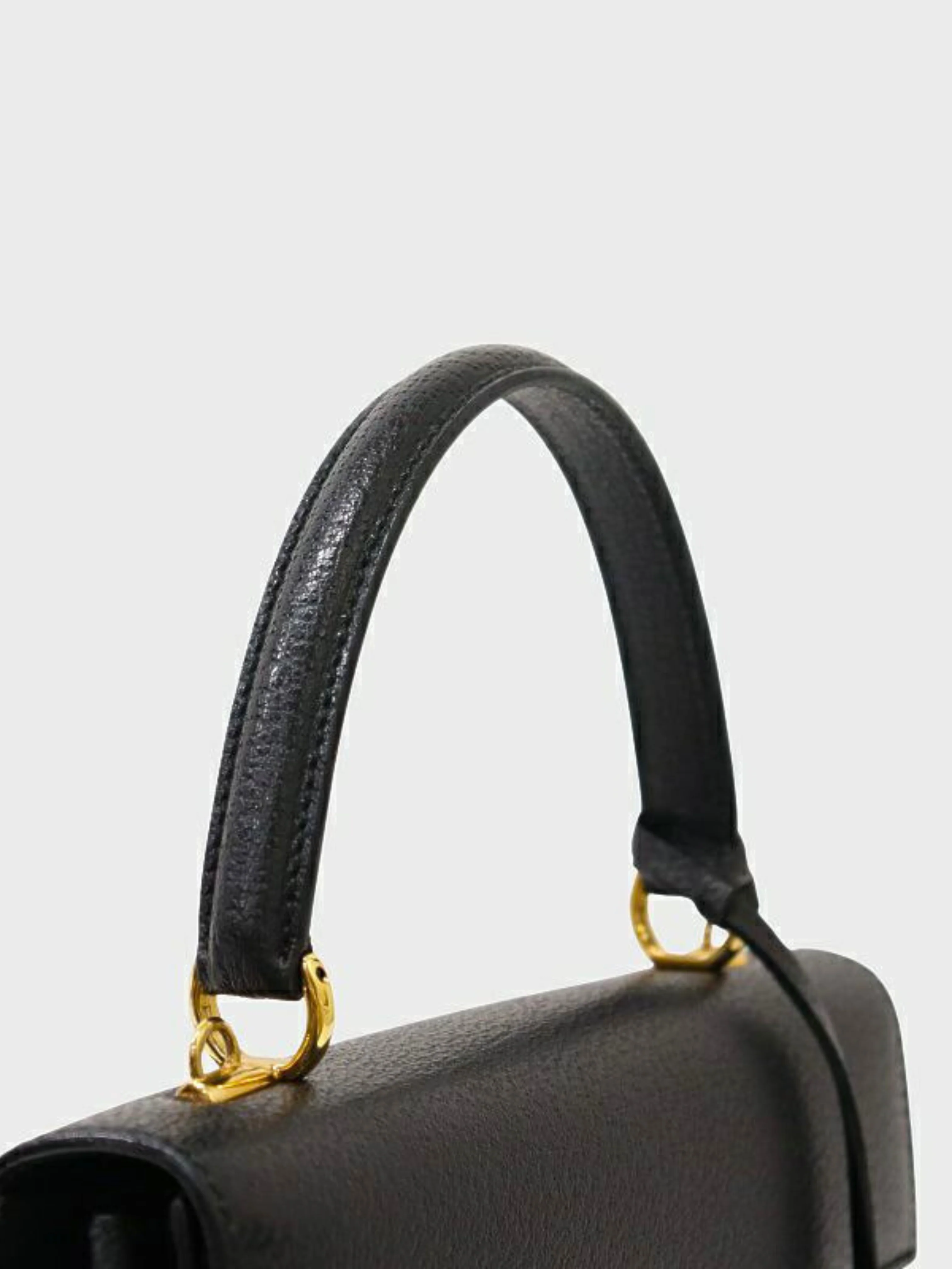 Gucci 2010s Black Pigskin Lady Lock 2-Way Bag - Image 7