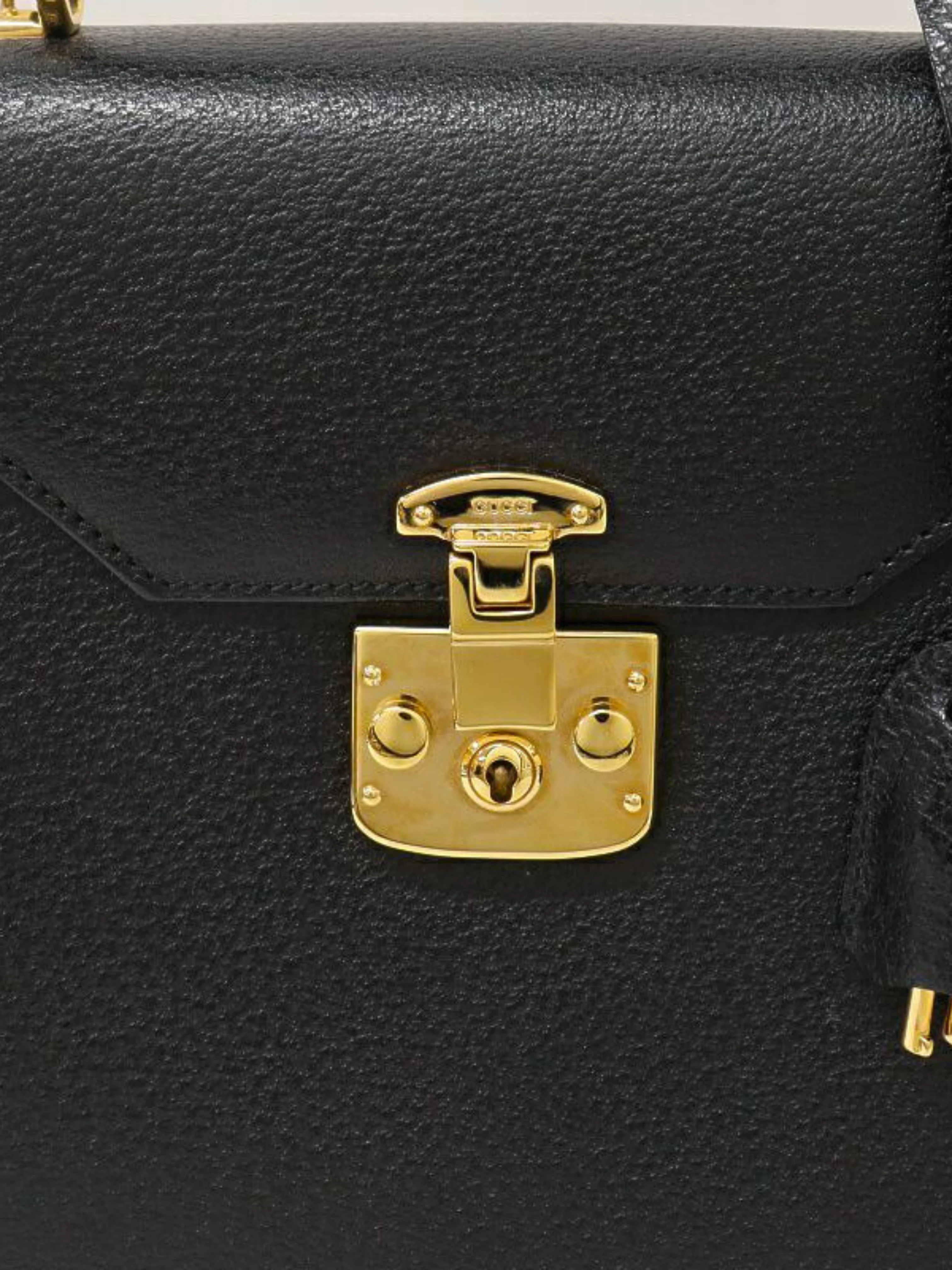 Gucci 2010s Black Pigskin Lady Lock 2-Way Bag - Image 8