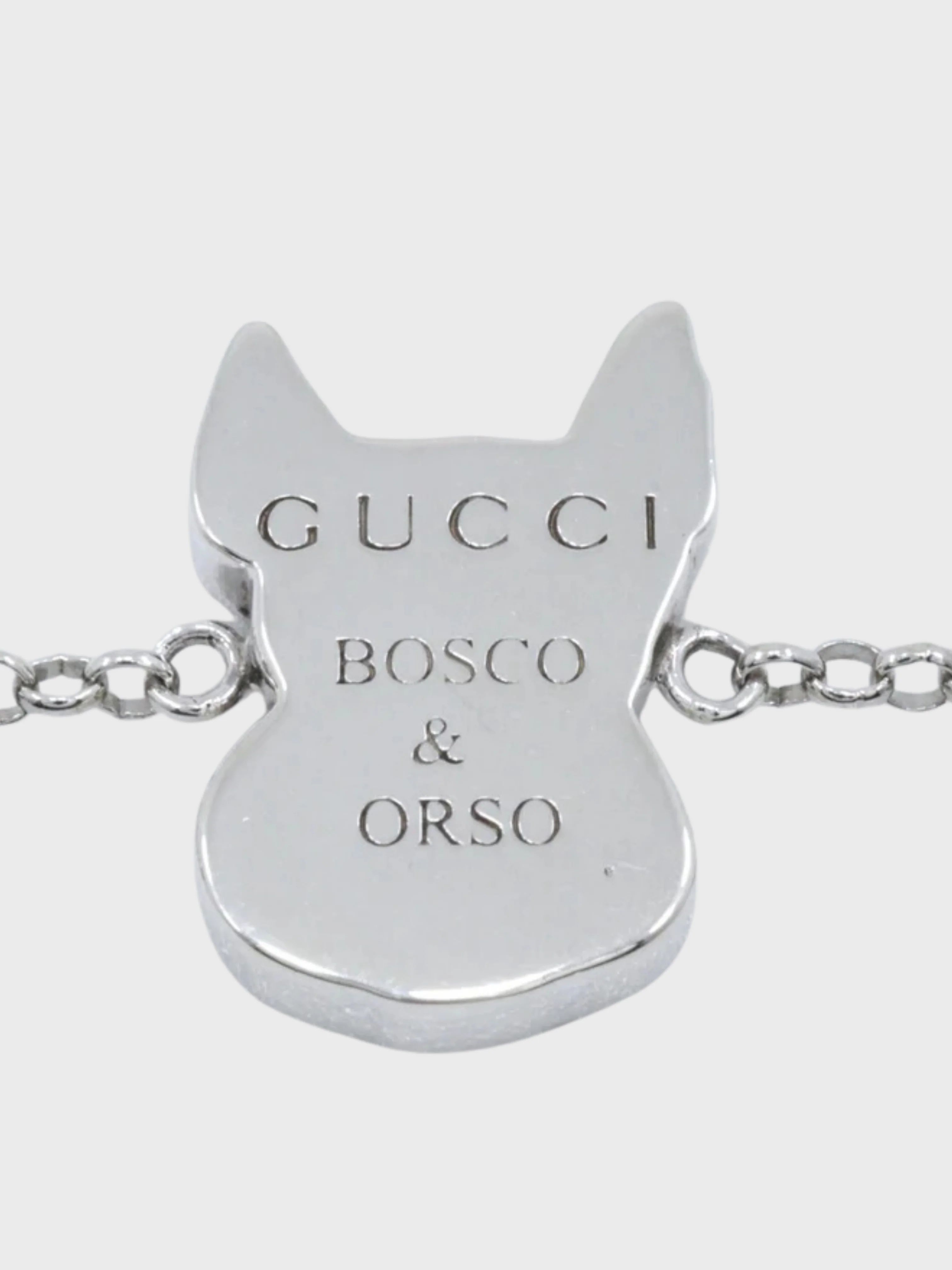Gucci 2010s BOSCO & ORSO Sterling Silver Bracelet - Image 3