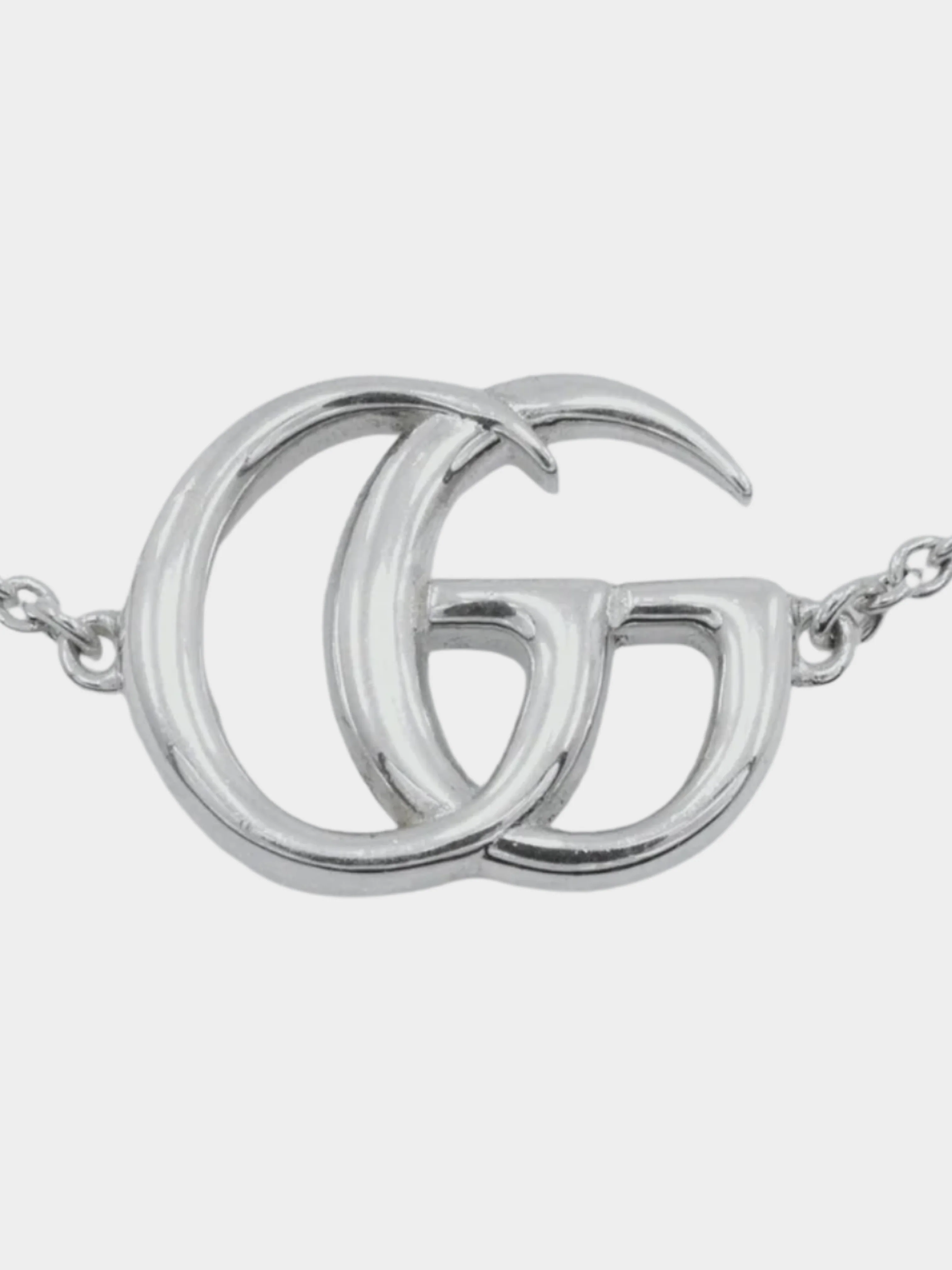 Gucci 2010s Silver Double G Mother of Pearl Bracelet - Image 3
