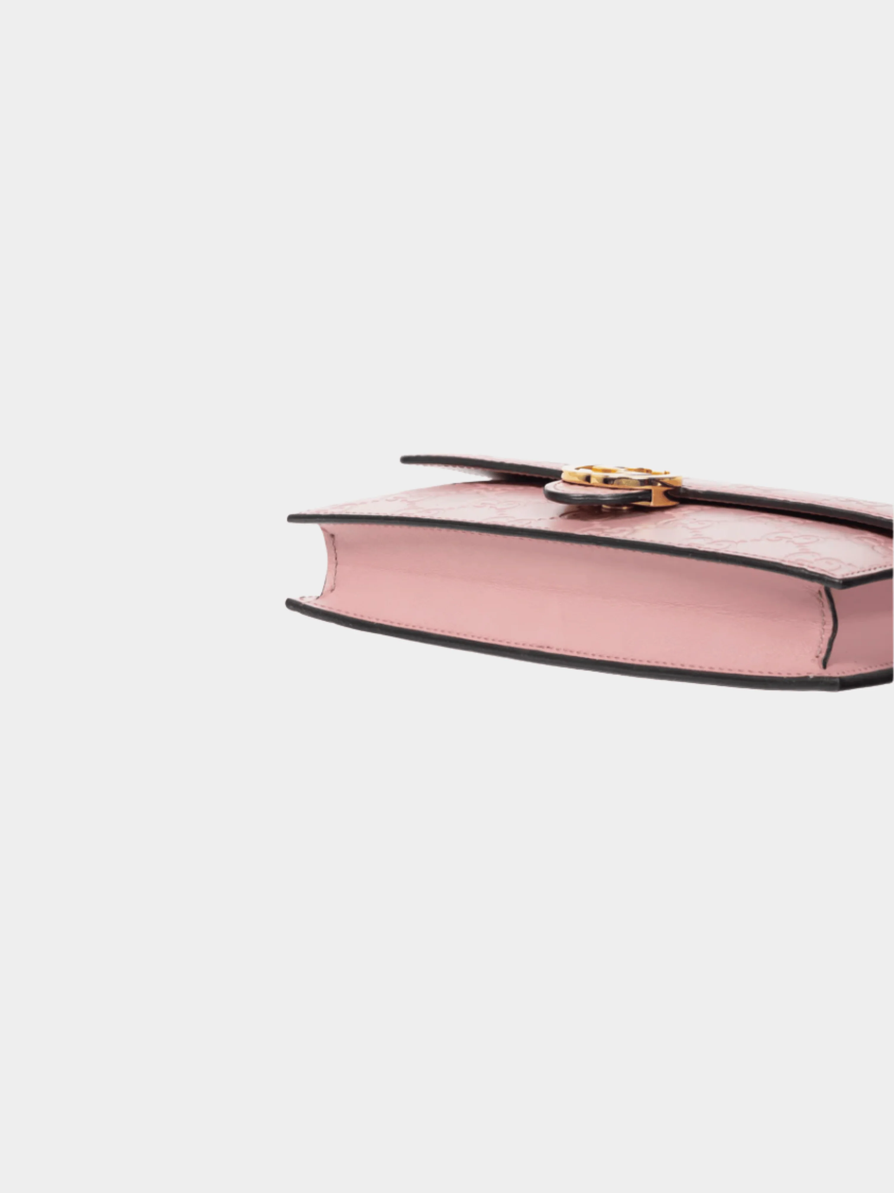Gucci 2016 Pink Icon Camellia Guccissima Gucci Signature Chain Wallet - Image 3