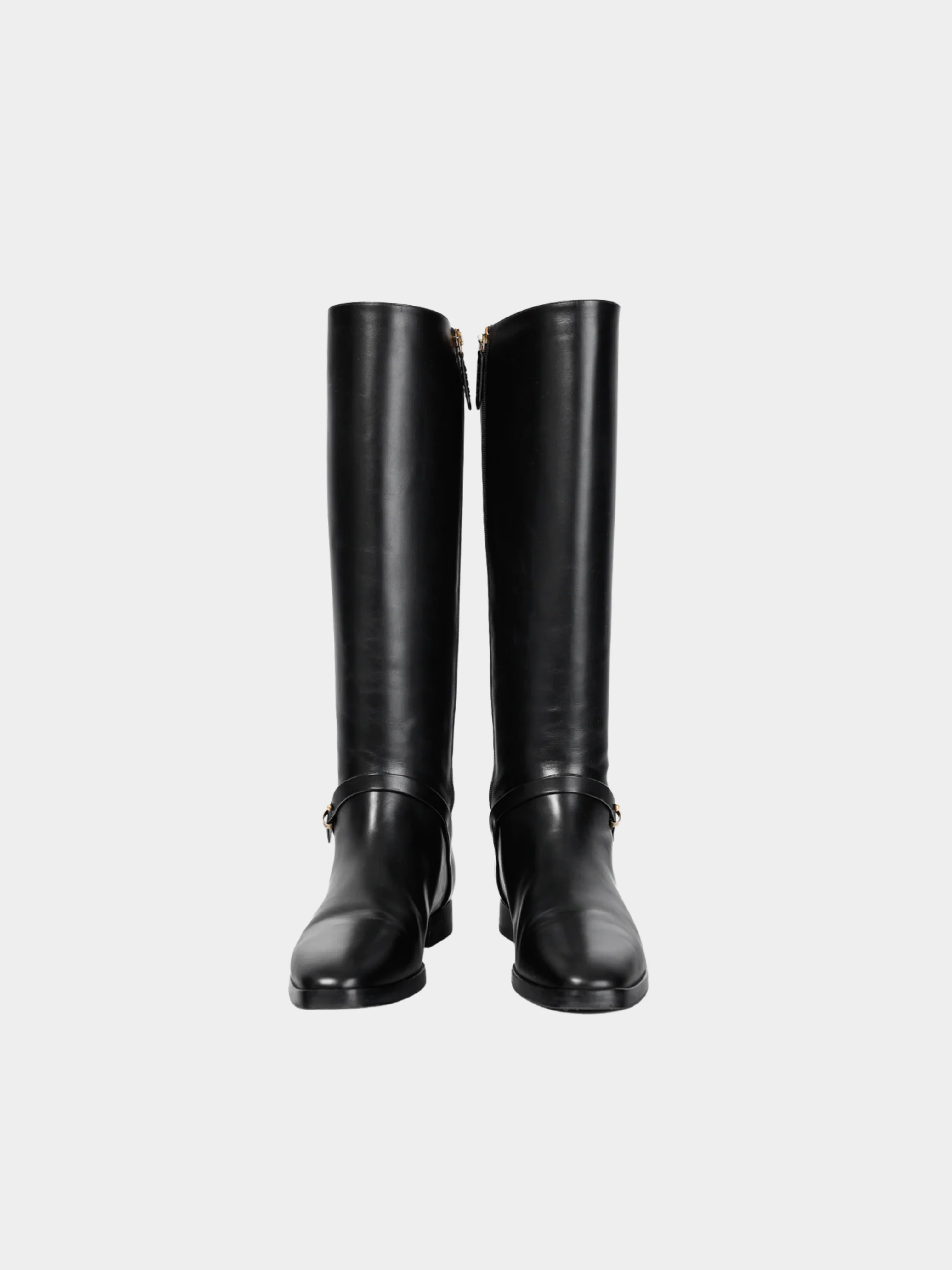 Gucci 2020s Rosie Black Elite Calf Leather Riding Boots - Image 2