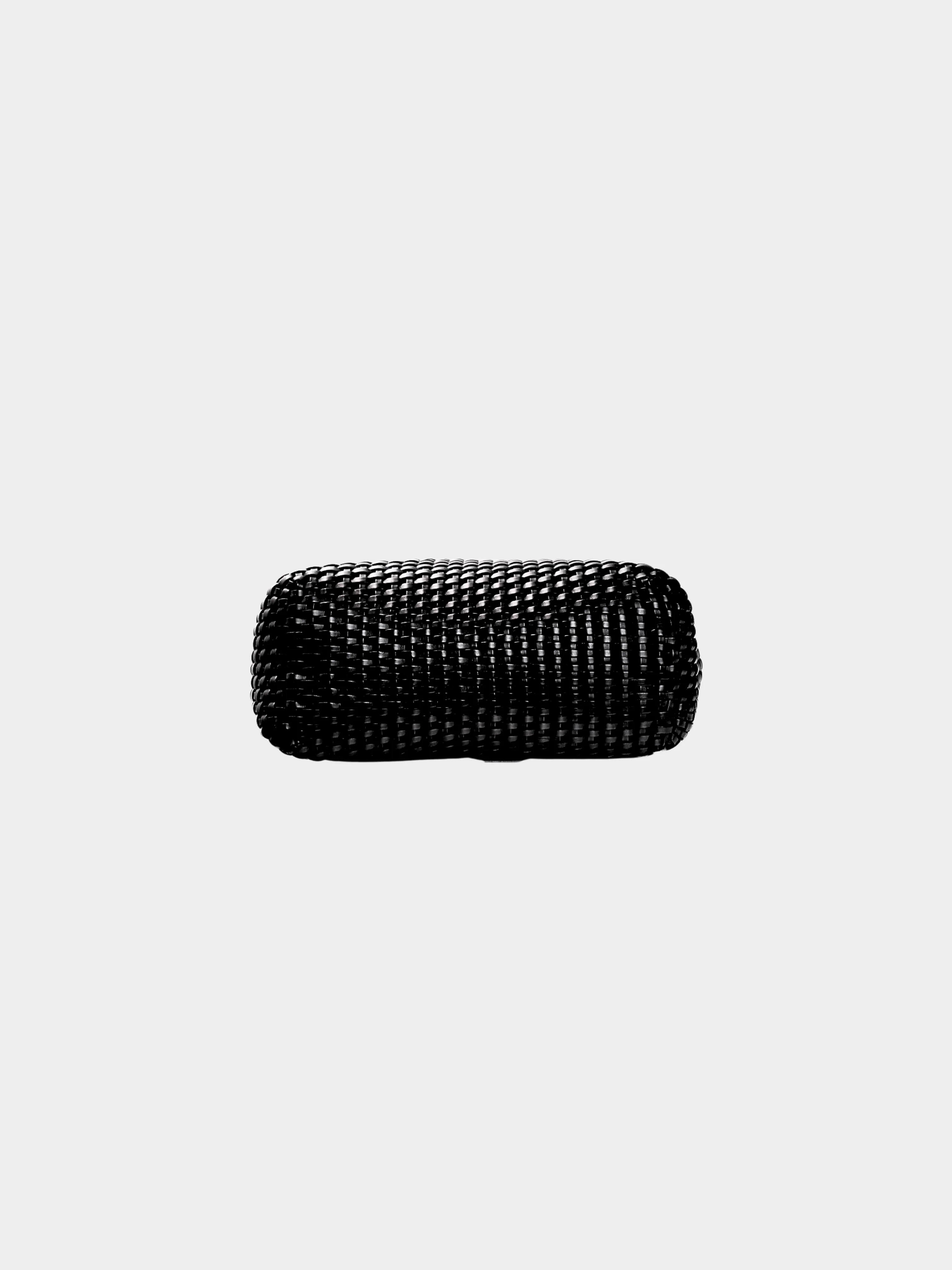 Gucci By Tom Ford SS 1996 Black Leather Bamboo 2-way Braided Shoulder Bag - Image 4