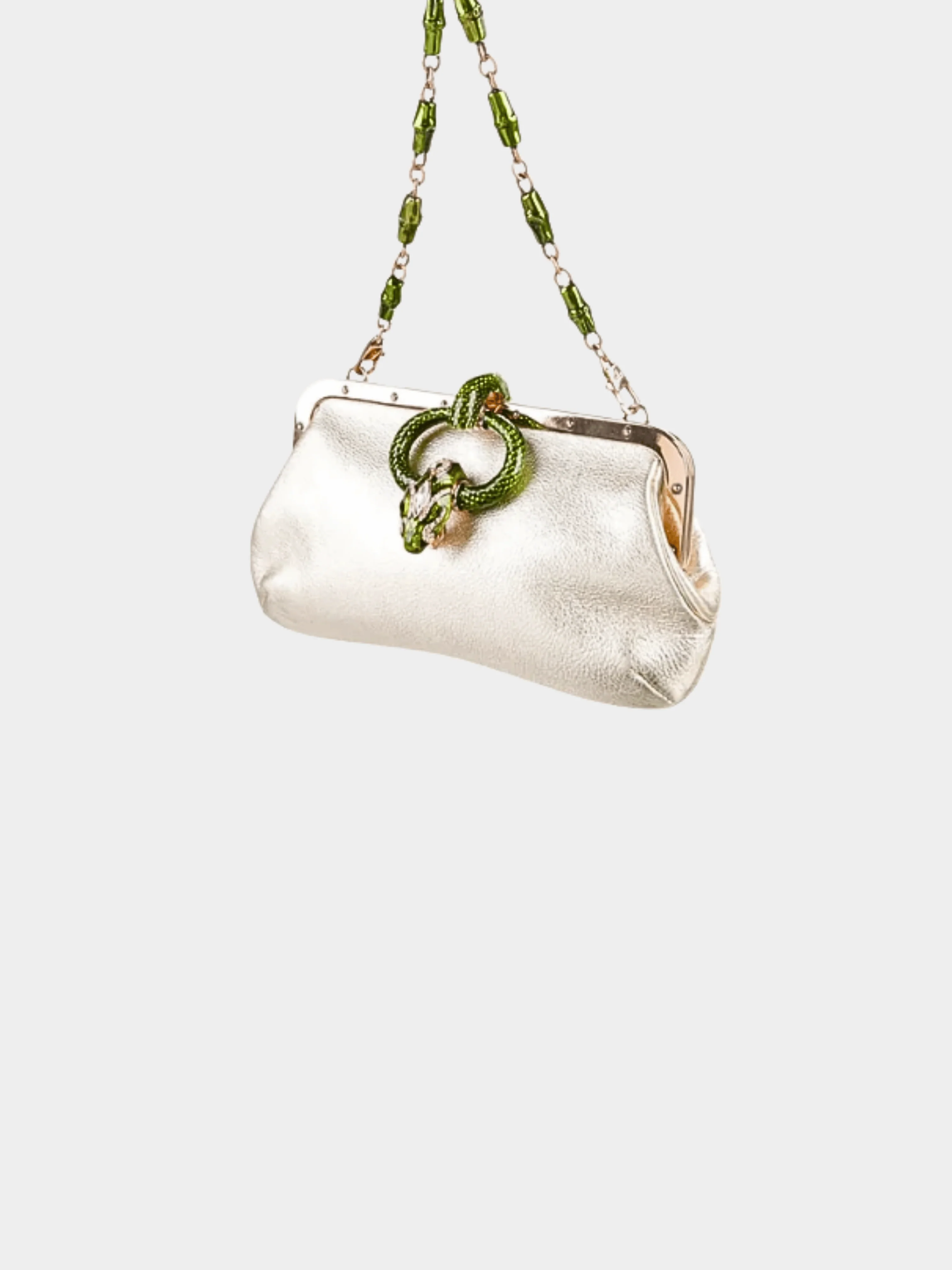 Gucci by Tom Ford SS 2004 Crystal Green Dragon bag - Image 2