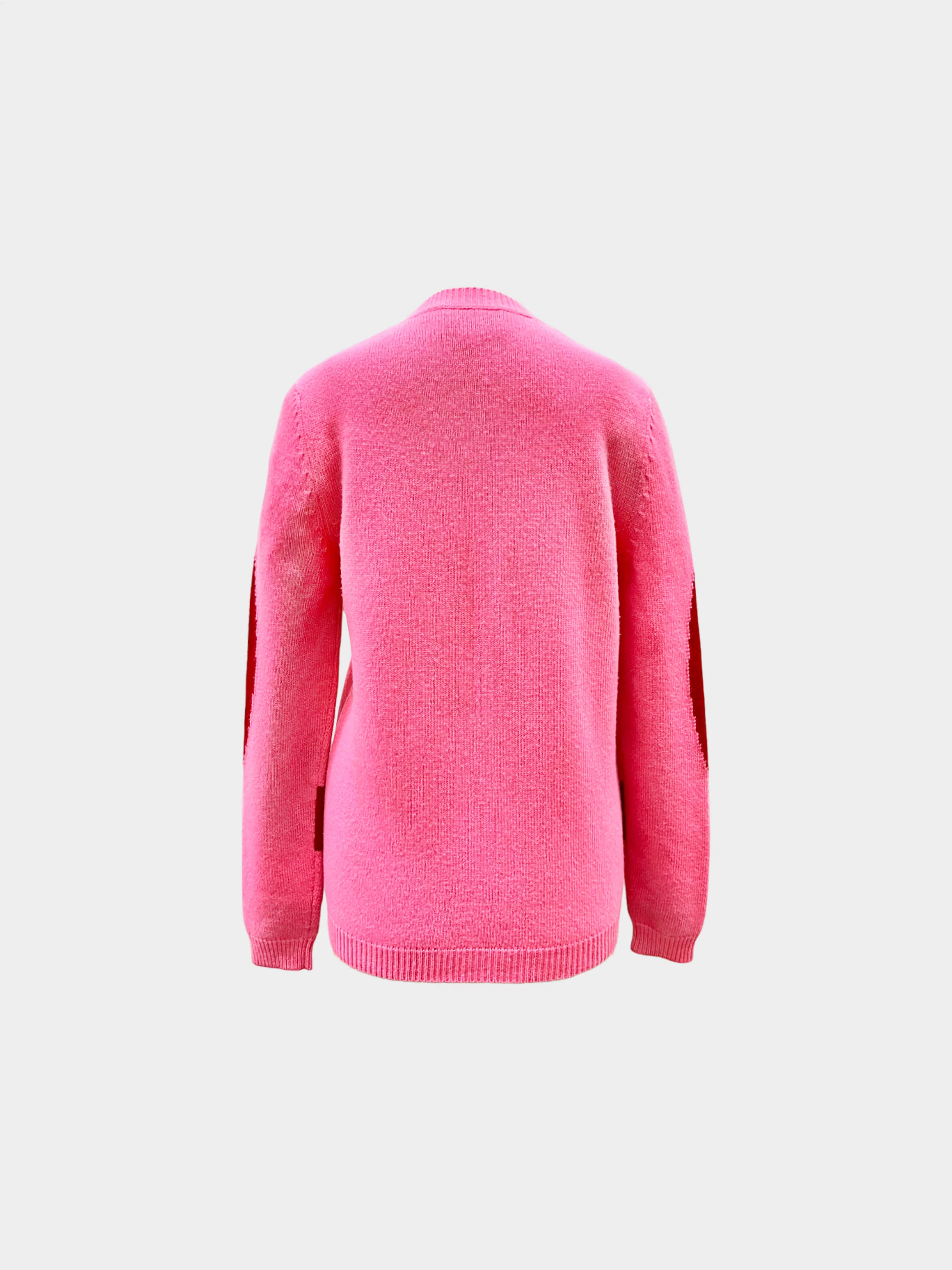 Gucci Cruise 2019 Pink and Red Logo Knit Sweater - Image 2