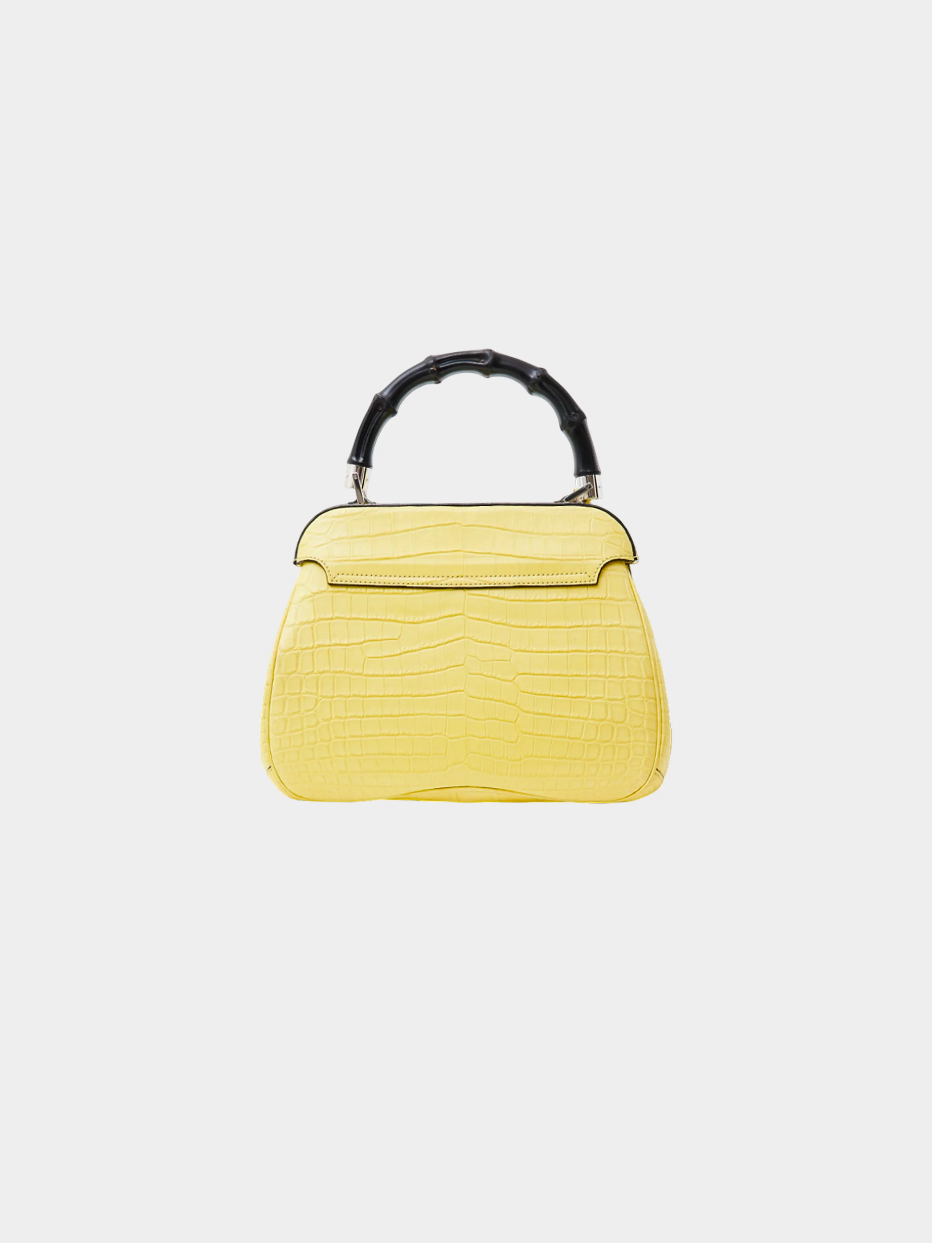 Gucci FW 2013 Yellow Crocodile Leather Lady Lock Bag - Image 2