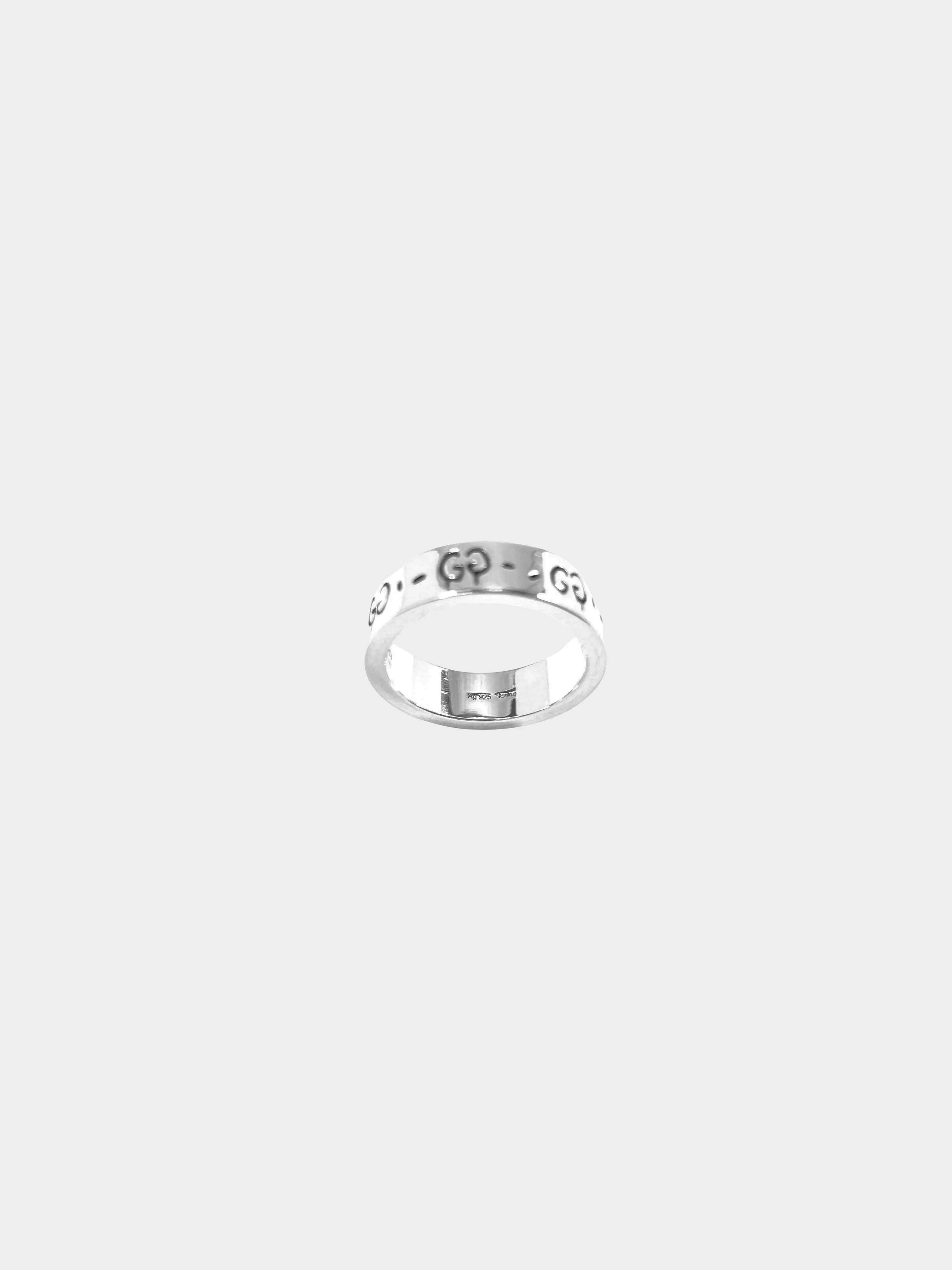 Gucci FW 2016 Silver GG Graffiti Skull Ring - Image 2