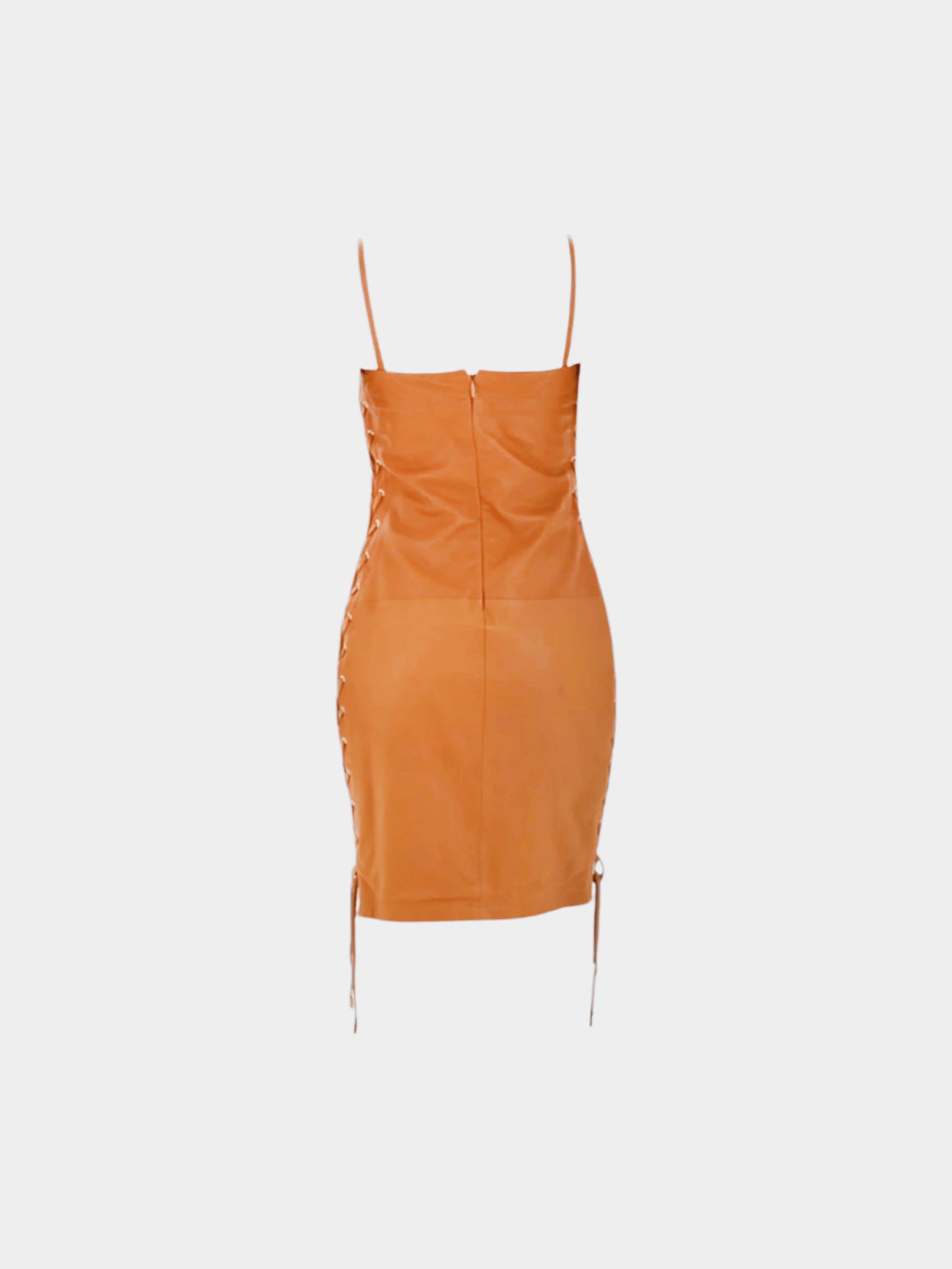 Gucci Resort 2011 Brown Leather Mini Dress - Image 2