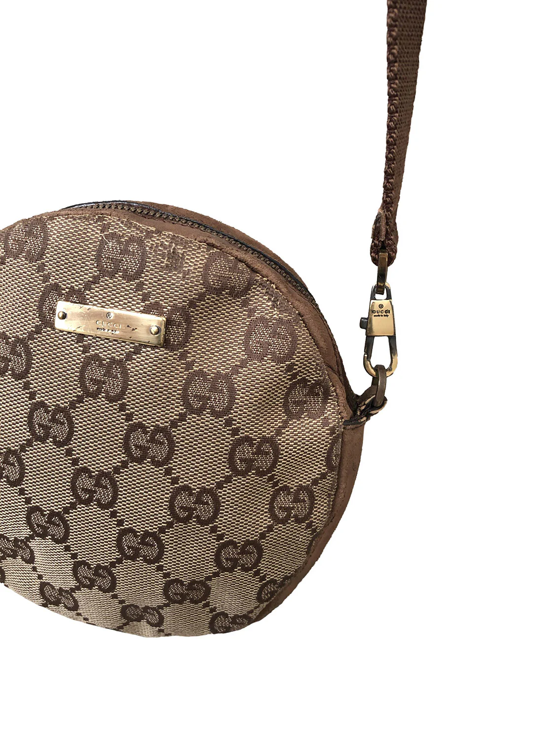 Gucci 2000s Round Monogram Shoulder Bag - Image 3
