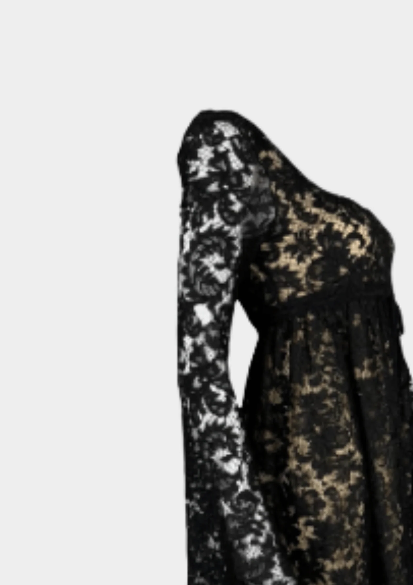Gucci SS 1996 Runway Black Lace Mini Dress - Image 2