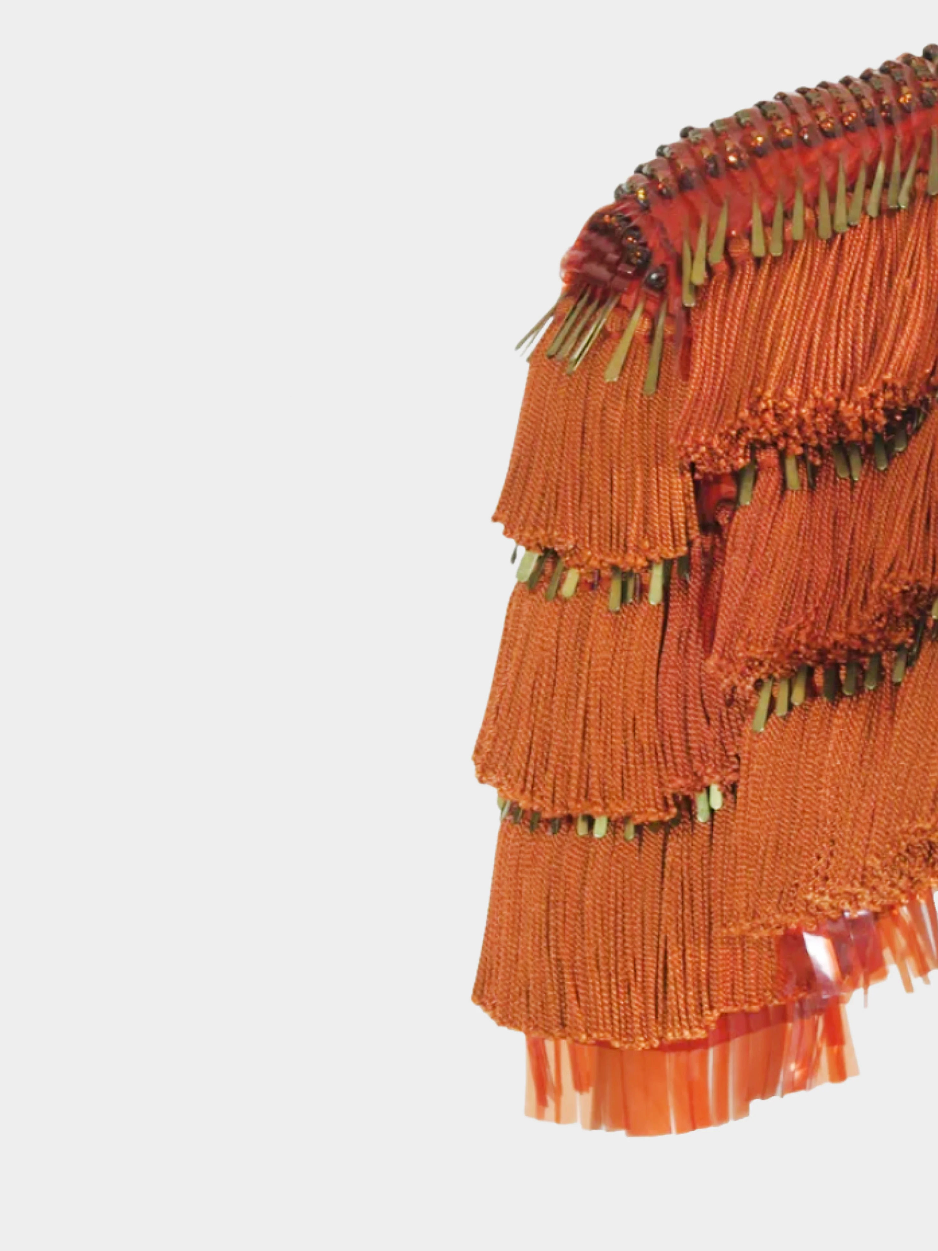 Gucci SS 2011 Brown Beaded Bolero - Image 3