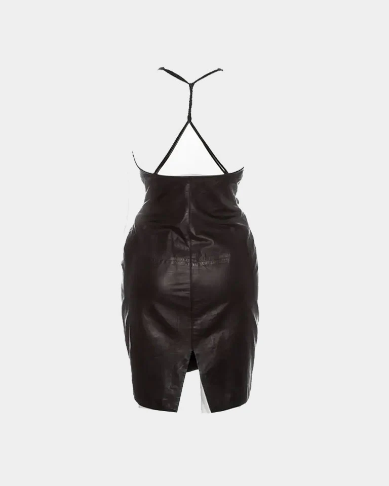 Gucci Tom Ford 2000s Leather Strappy Dress - Image 2